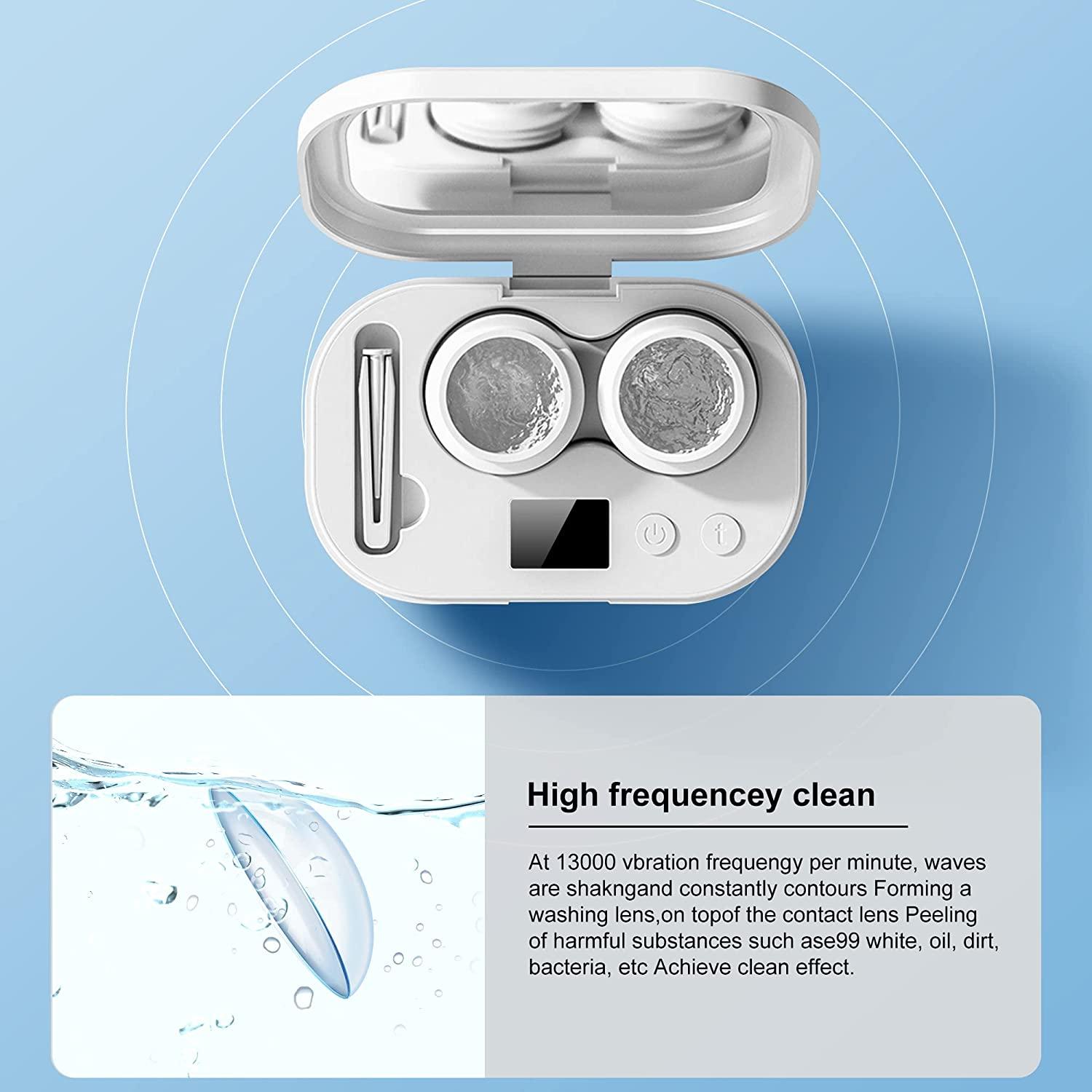Portable Ultrasonic Contact Lens Cleaner Machine for Soft and Hard