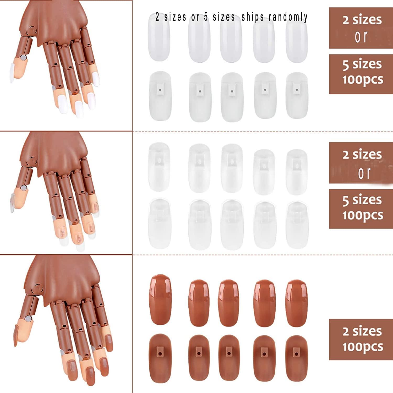 Practice Hand For Acrylic Nails, Nail Practice Fake Hand, Nail