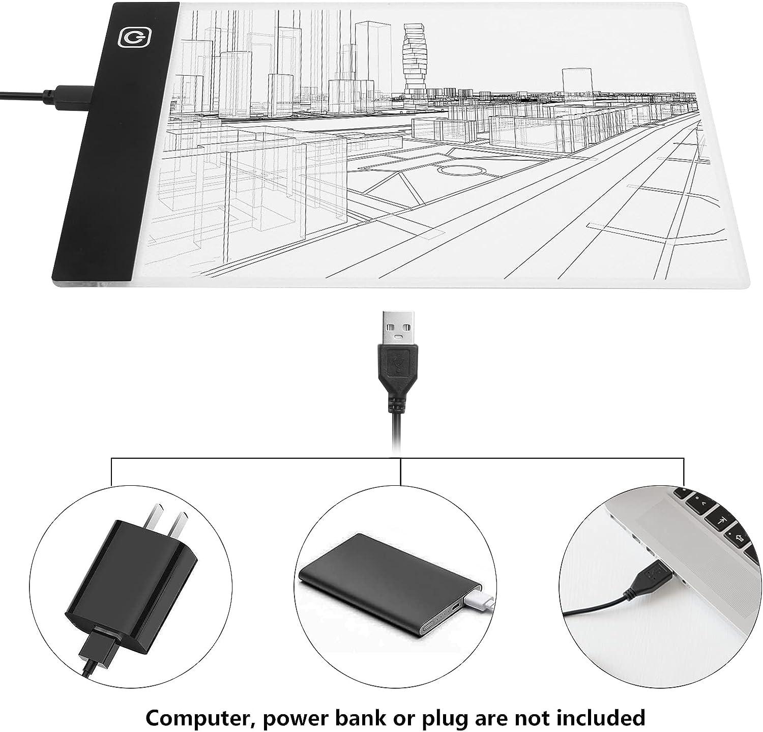 Flip Book Kit with Light Pad A5 LED Light Board/Box & 320 Sheets