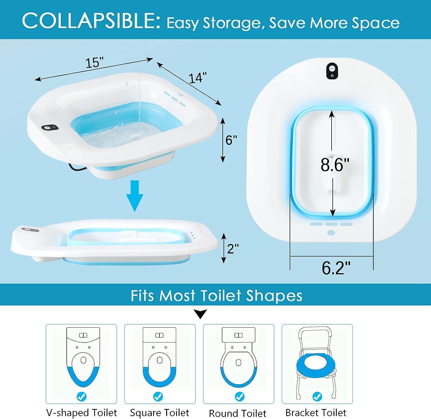 IRWPITW Sitz Bath, Electric Sitz Bath for Toilet Seat Hemorrhoids