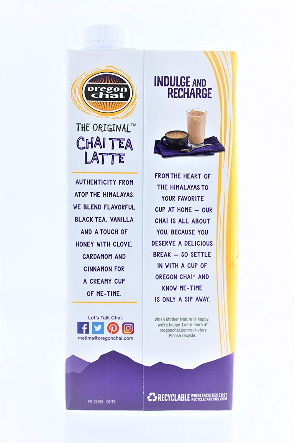 Oregon Chai Tea Concentrate the Original Flavor, 1 Quart (Pack of 3)