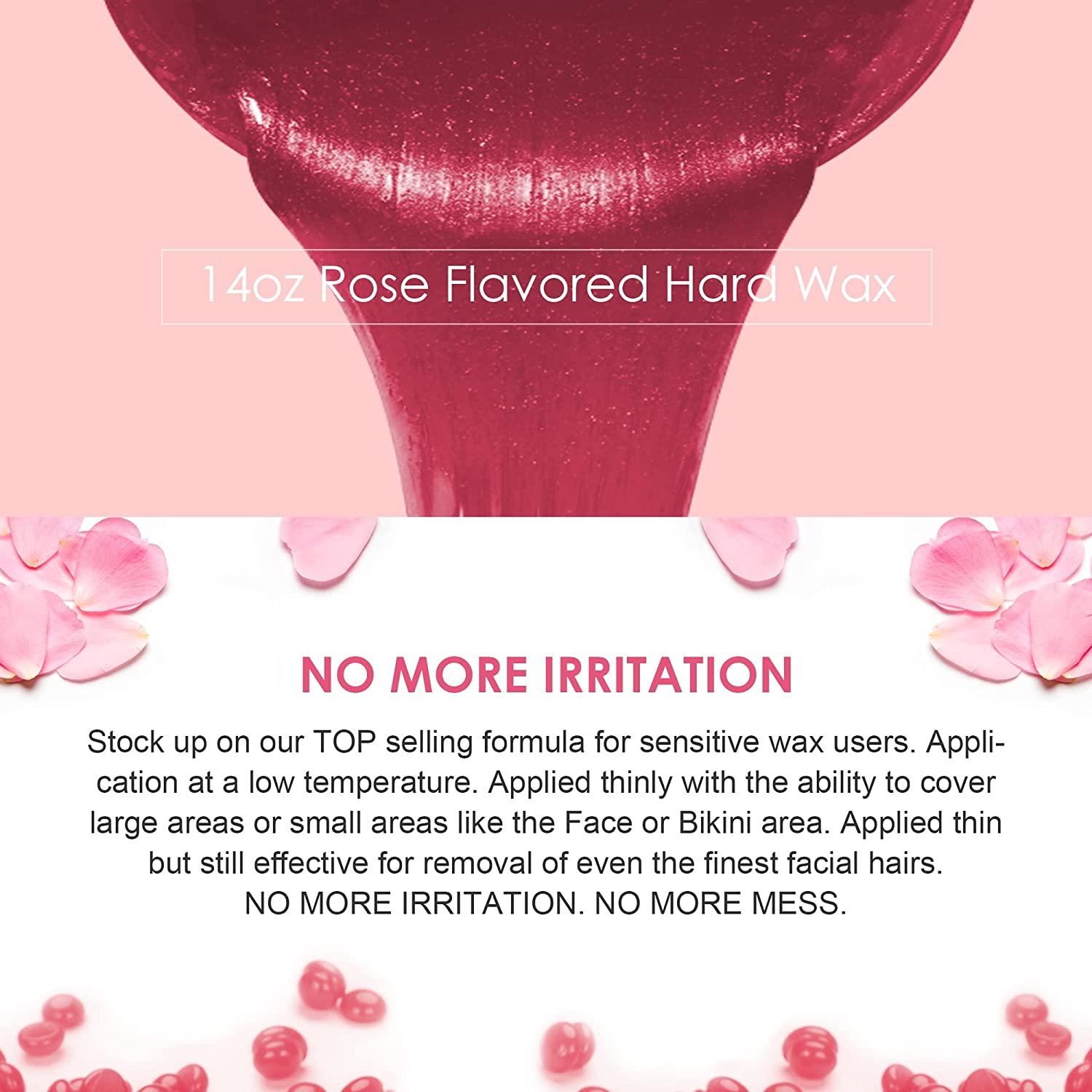 Waxing Kit for Coarse Hair Removal, Wax Warmer Kit for Brazilian Bikini