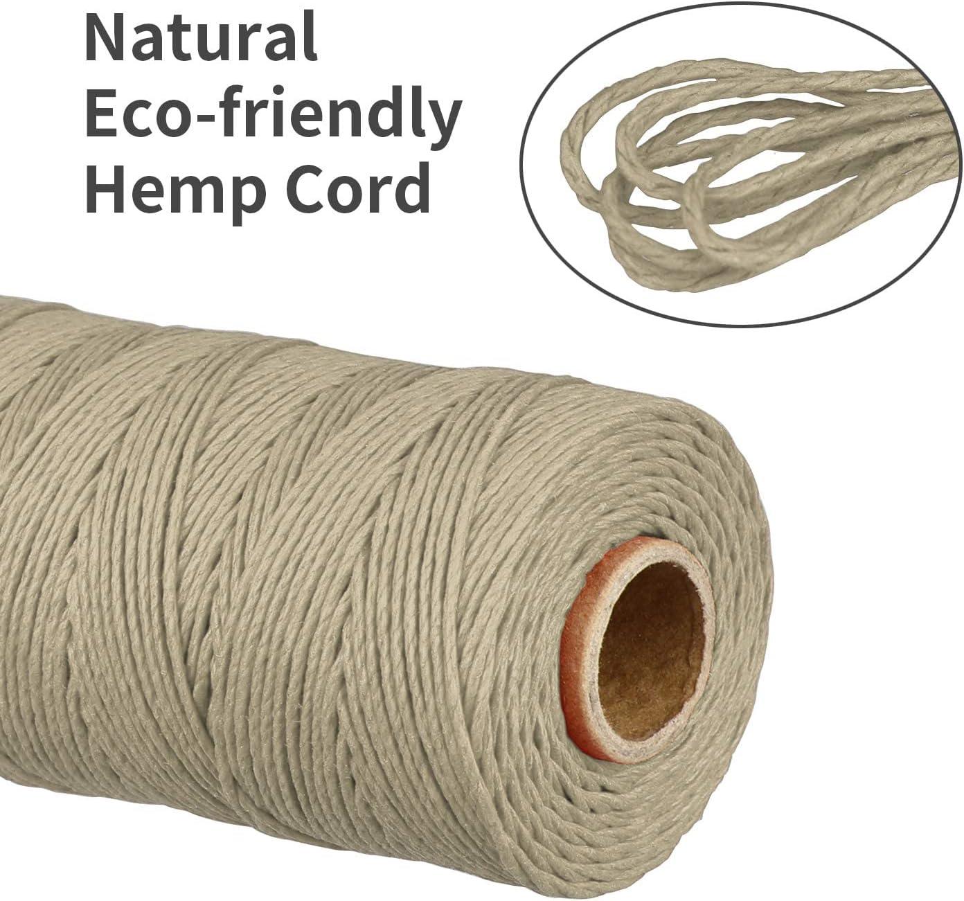 NS HEMP Sustainable Hemp Twine Spool for Jewelry Making Bracelets Necklaces  Arts Crafts Gift Decoration and More - 1mm 130m (026 RAW)