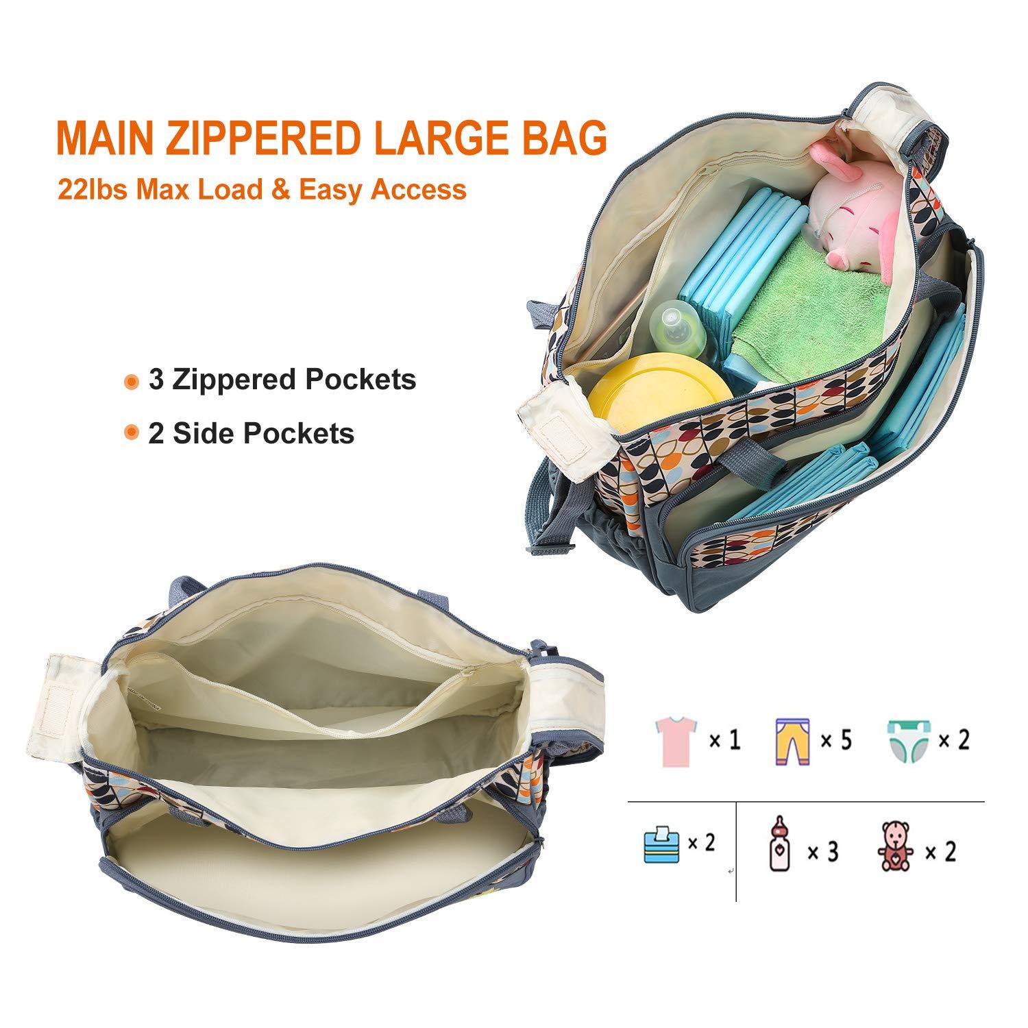 Pomelo Best Diaper Bag Tote Nappy Changing Bags for Boys Girls  Multifunction Waterproof Travel Diaper Bag with Changing Mat & Stroller  Straps, Unisex and Stylish : Amazon.com.au: Baby