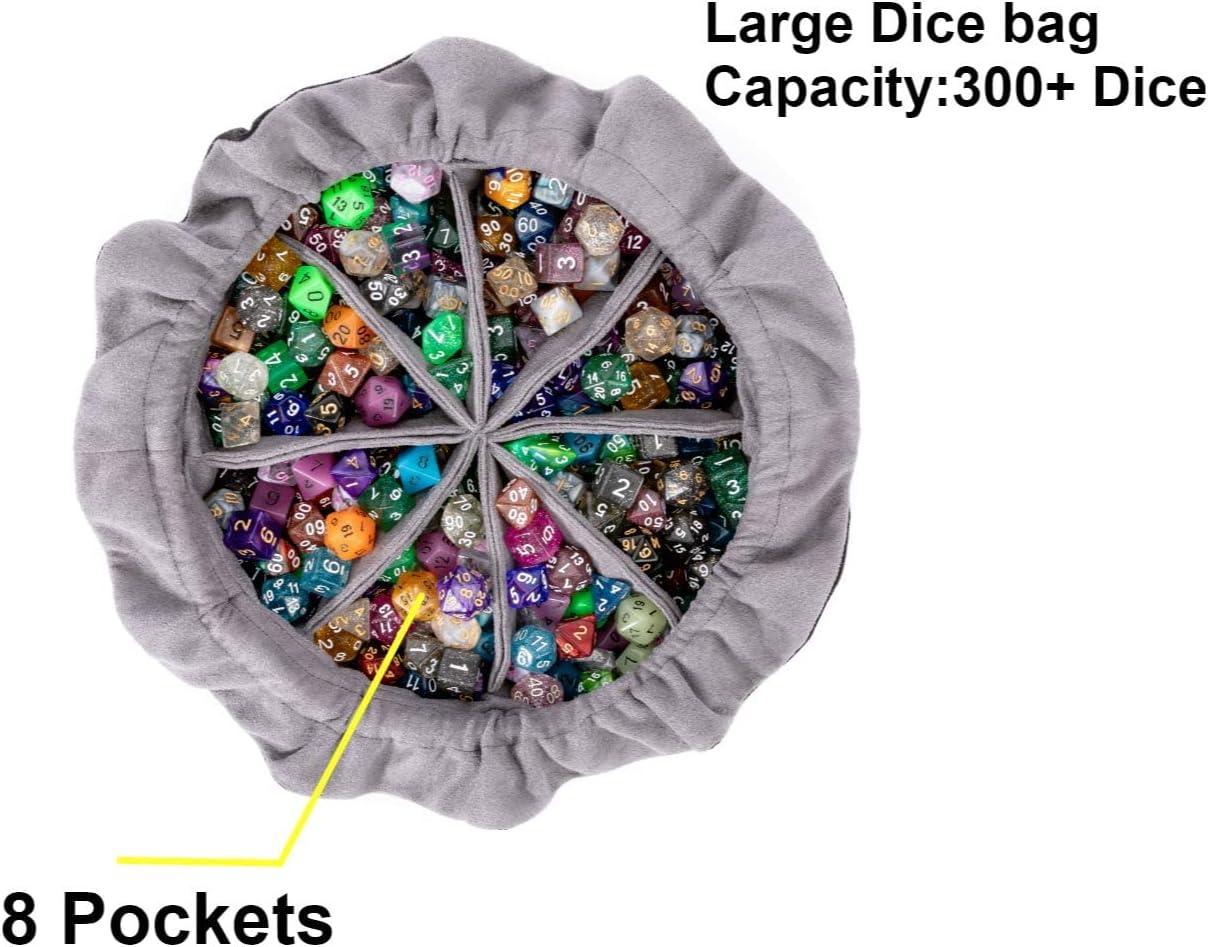Large Black Drawstring Bag for RPG DND Dice - Holds Over 300 Dice | Ideal  for MTG Games | Storage Pockets | Buy Now with Express International  Delivery | GoSupps.com