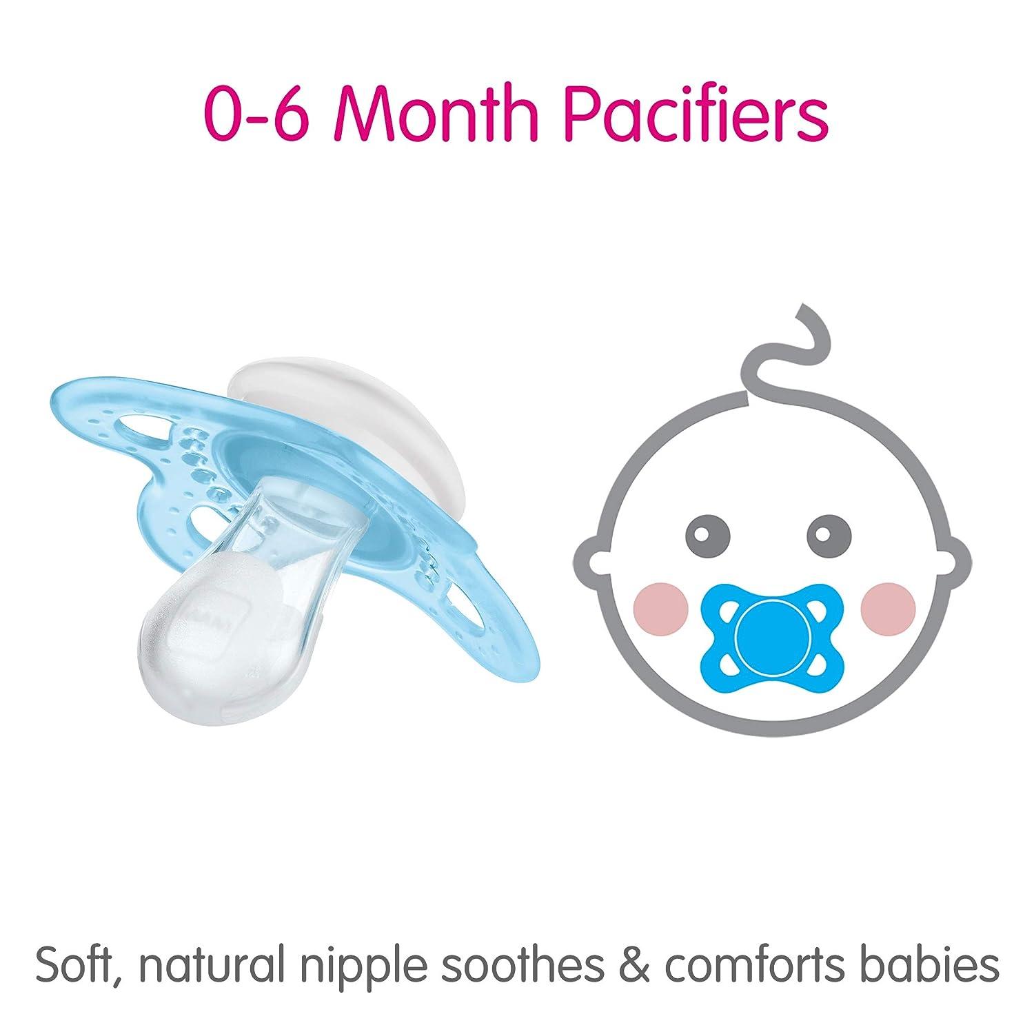 MAM Original Baby Pacifier Nipple Shape Helps Promote Healthy Oral Development Sterilizer Case