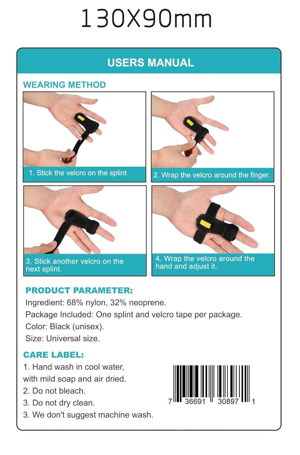 Estink Adjustable Finger Splint - Pain Relief & Support for Locking ...