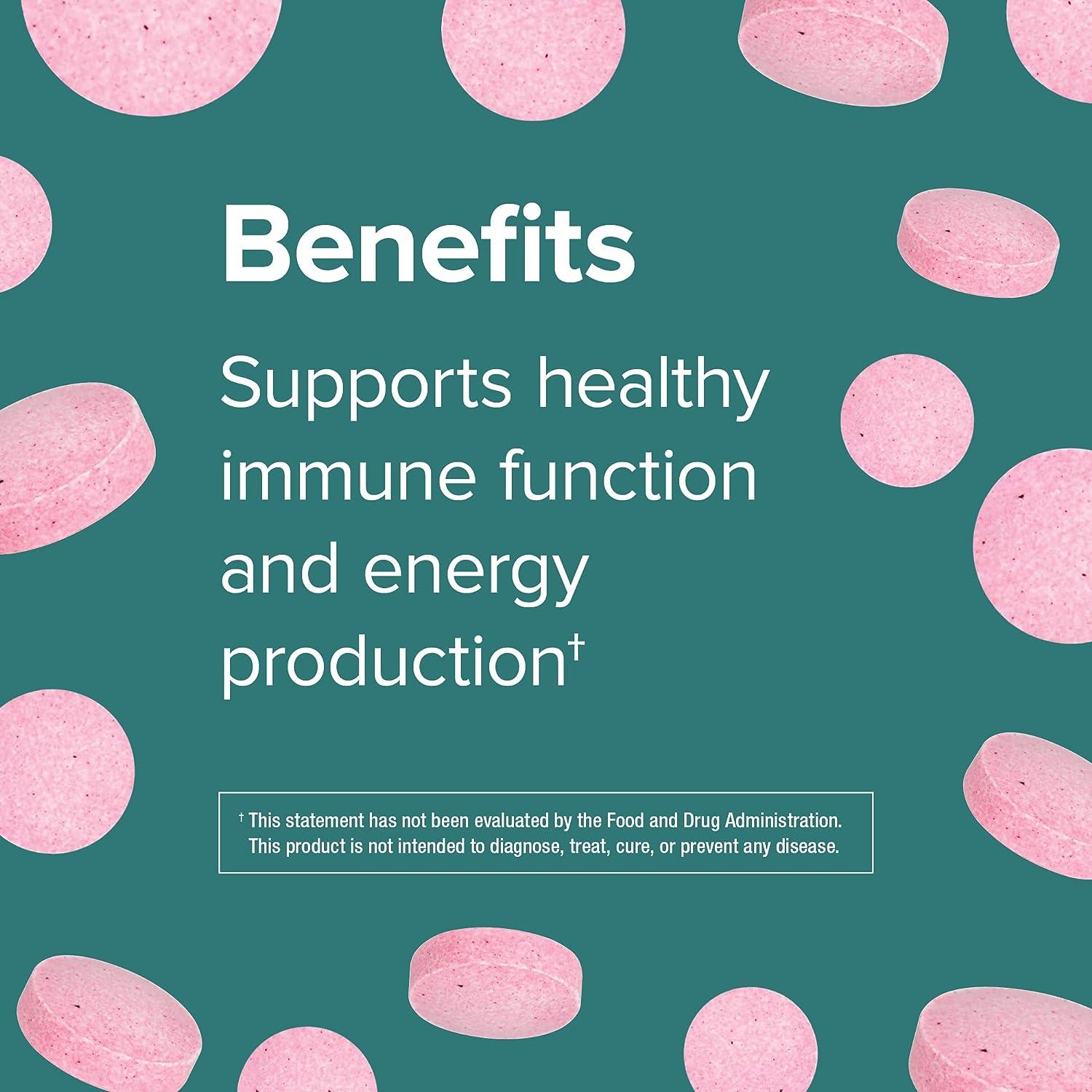 ber Naturals Vitamin B12 1200 mcg 150 Tablets Energy Support