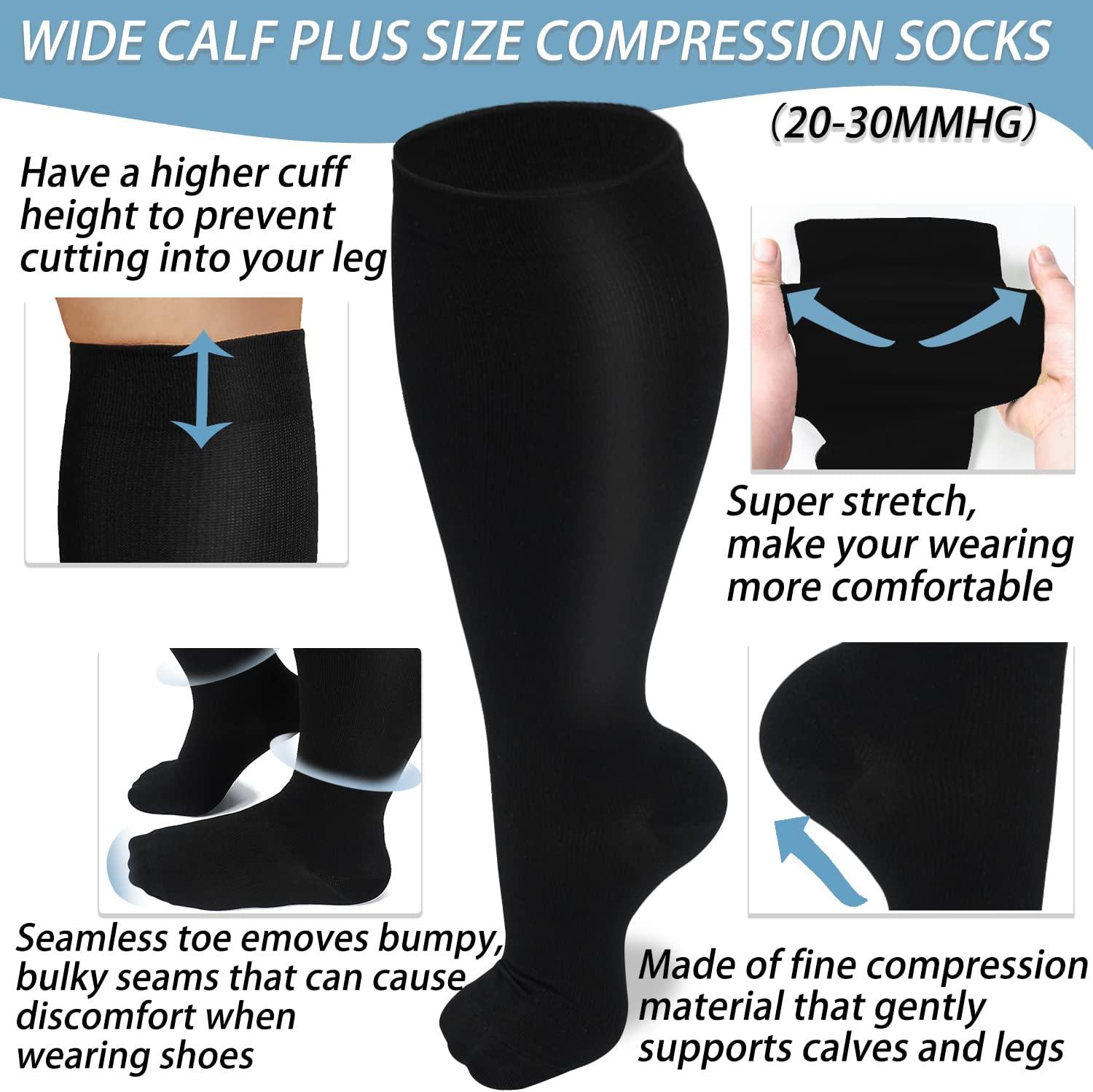 Wide Calf Socks  Extra-Stretchy Knee Socks That Fit Large Legs