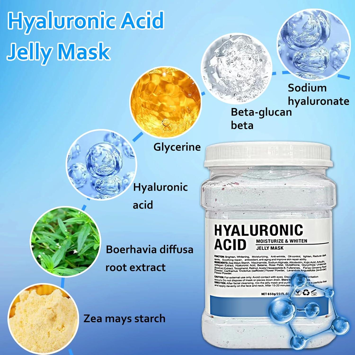 Jelly Mask Powder for Facial Care | Hyaluronic Acid Moisturizing Peel Off  Rubber Mask | Hydrating Gel Face Masks with Silicone Brush | 23 Fl Oz | Buy  Now with Express International Delivery