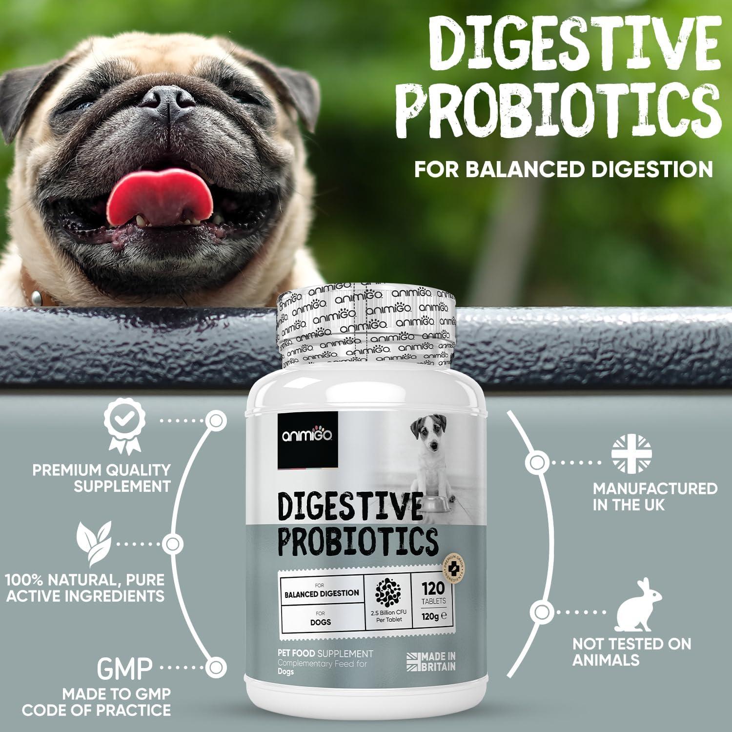 animigo Probiotics for Dogs 120 Chicken Flavoured Tablets Breeds