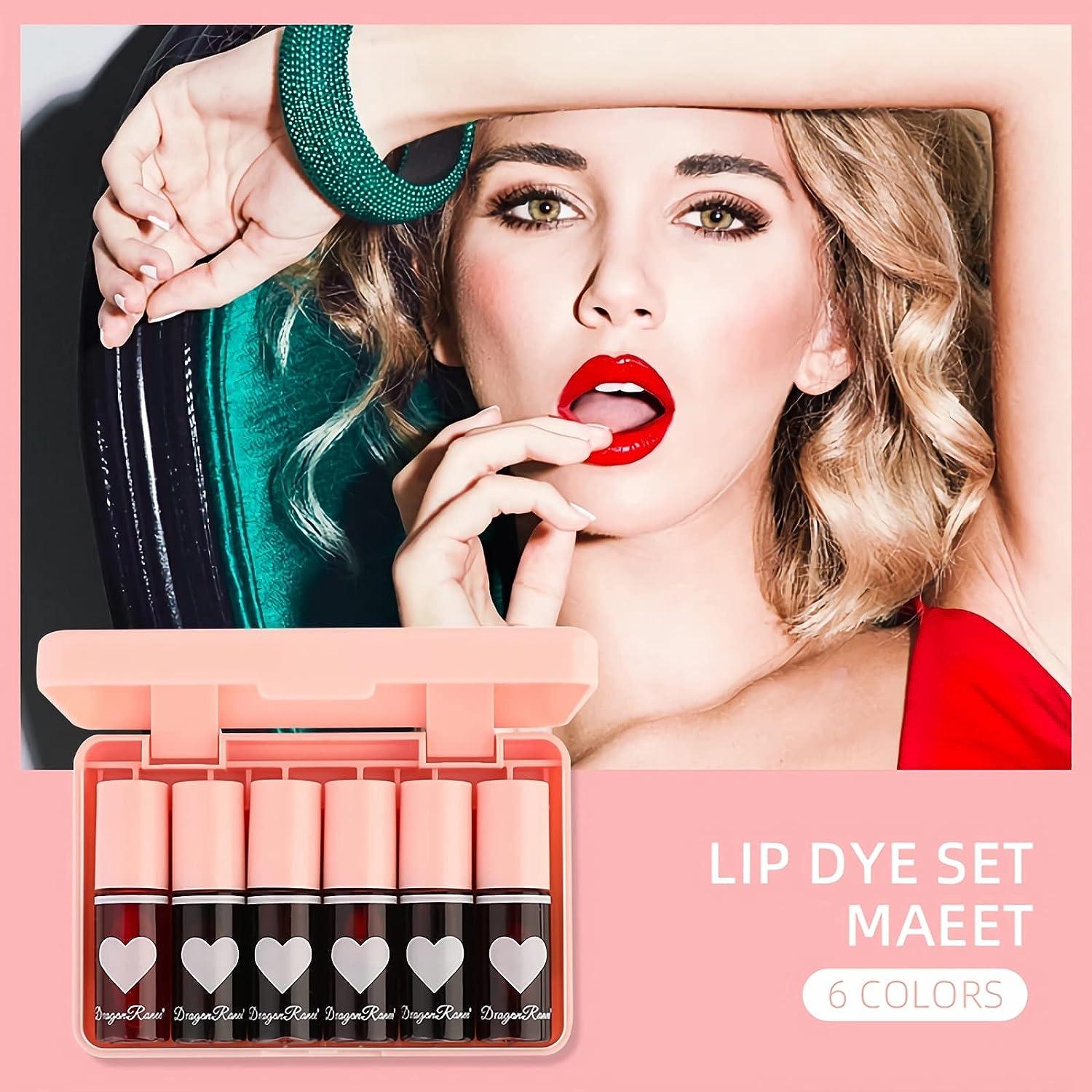 6 Colors Lip Tint Stain Set - Plumping Gloss, Multi-use Cheek Tint,  Long-lasting Korean Lip Stain | Buy Now with Express International Delivery  | GoSupps.com