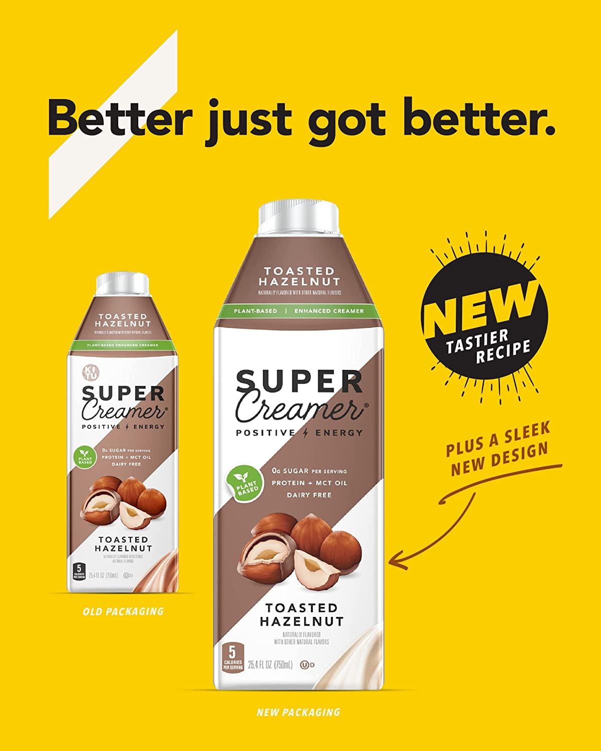 Super Coffee Keto Plant Based Coffee Creamer 0g Sugar, 1g Protein, 5