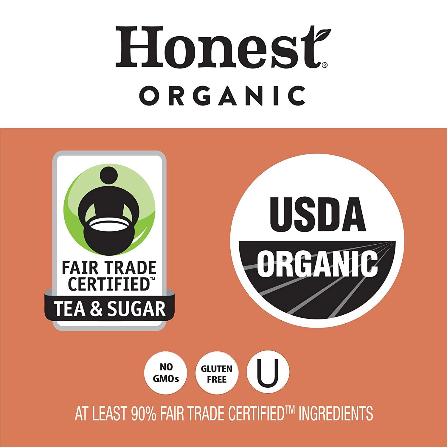 Honest Tea Organic Fair Trade Tea Peach Oolong, 16.9 Fl Oz (Pack of 12)