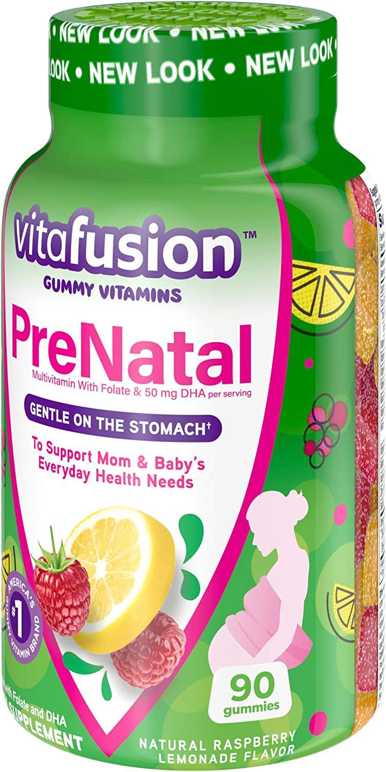 VitaFusion PreNatal DHA & Folic Acid Multivitamin Gummies 90 Count
