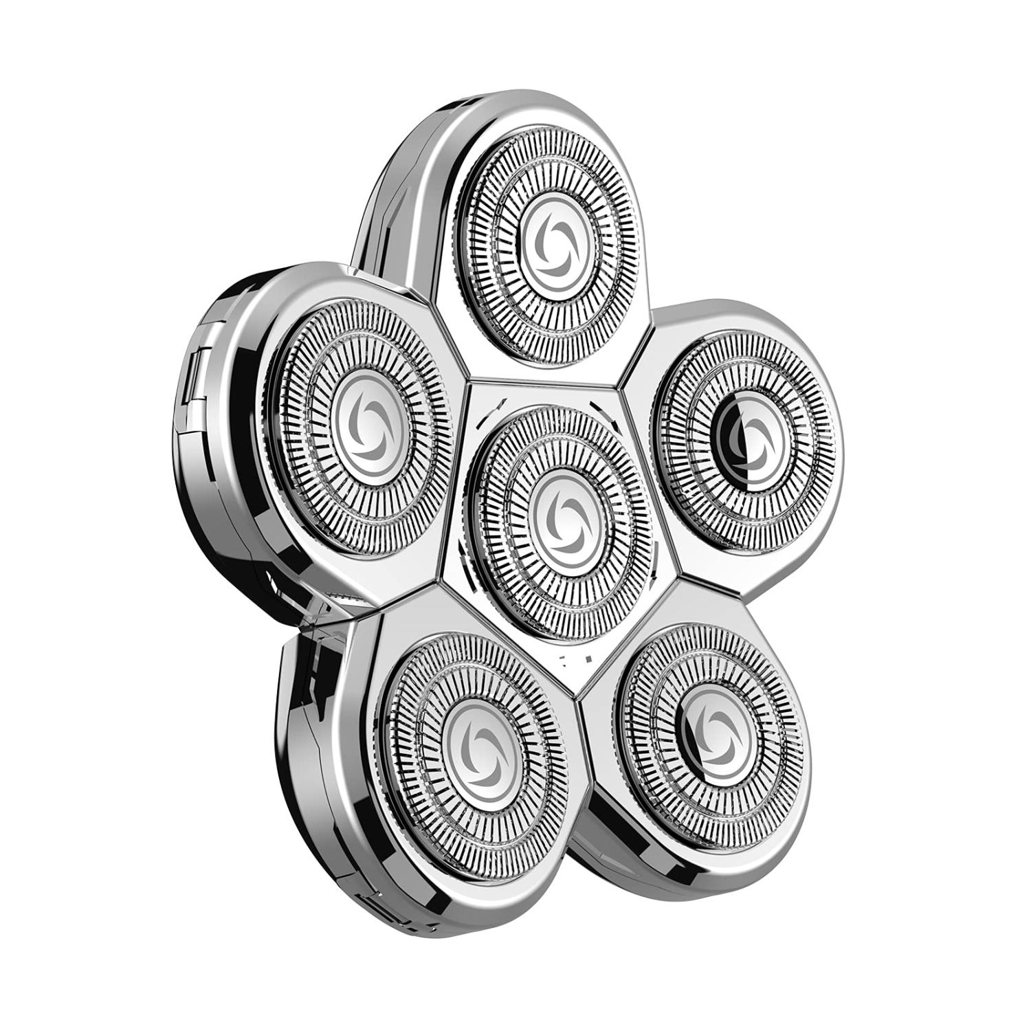 Kibiy Wet Dry Electric Shavers Replacement Blade Head for Men Bald Head