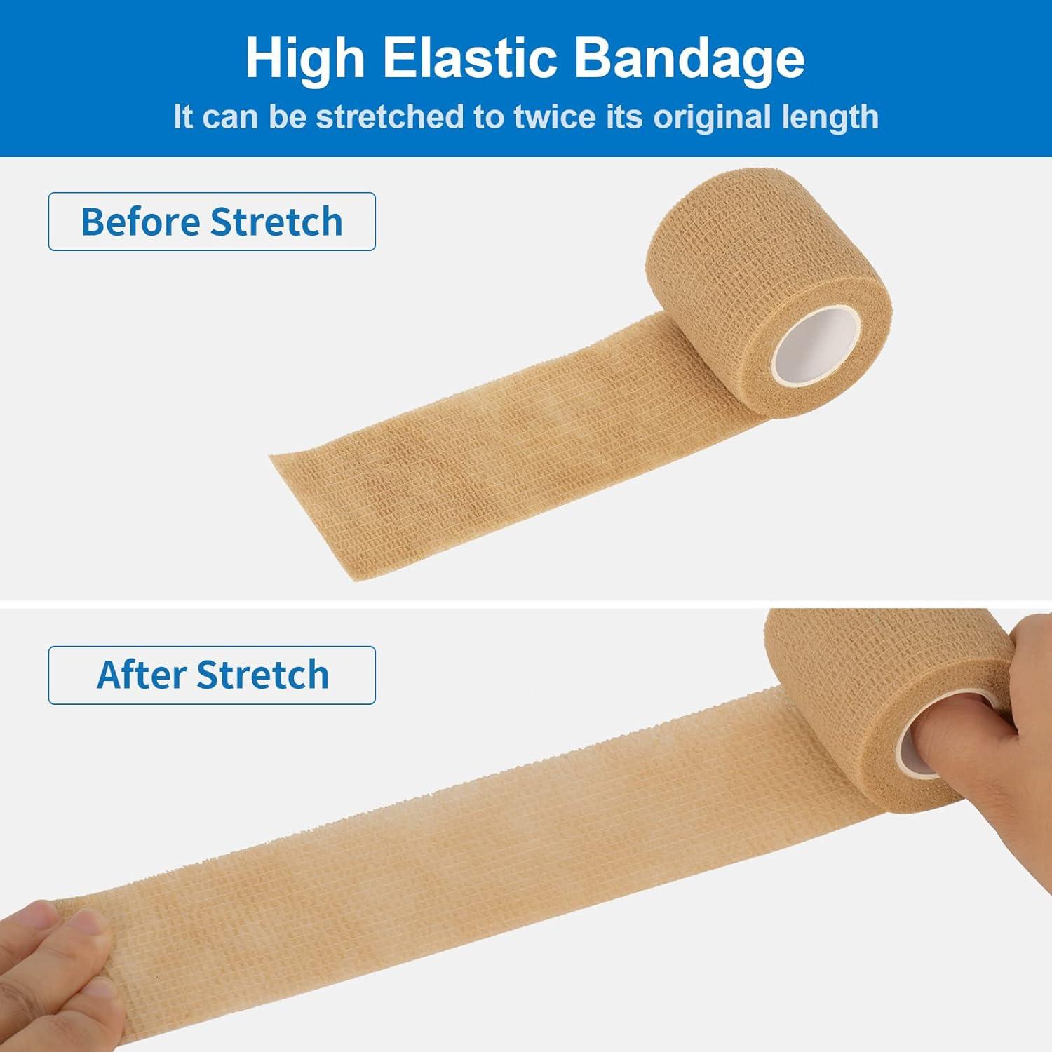 6 Rolls - SPORTTAPE EAB Fabric Strapping Tape - 7.5cm X 4.5m | Elastic