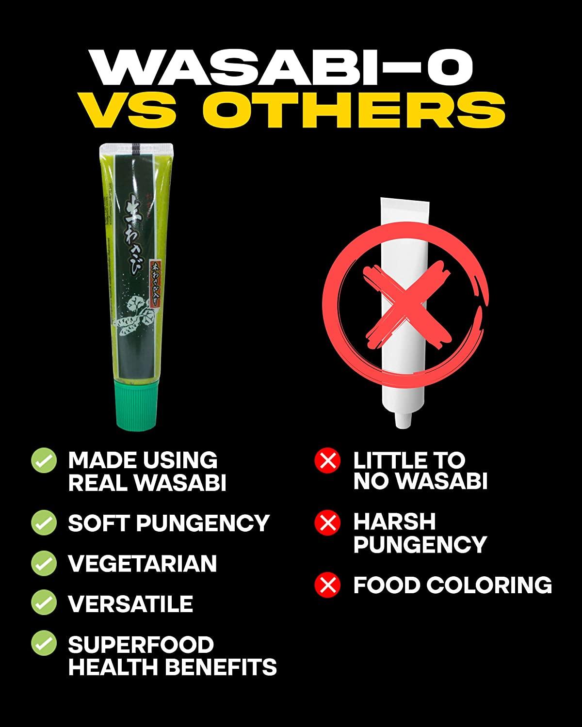 WasabiO Premium Wasabi Paste in Tube 1.52oz Authentic Japanese