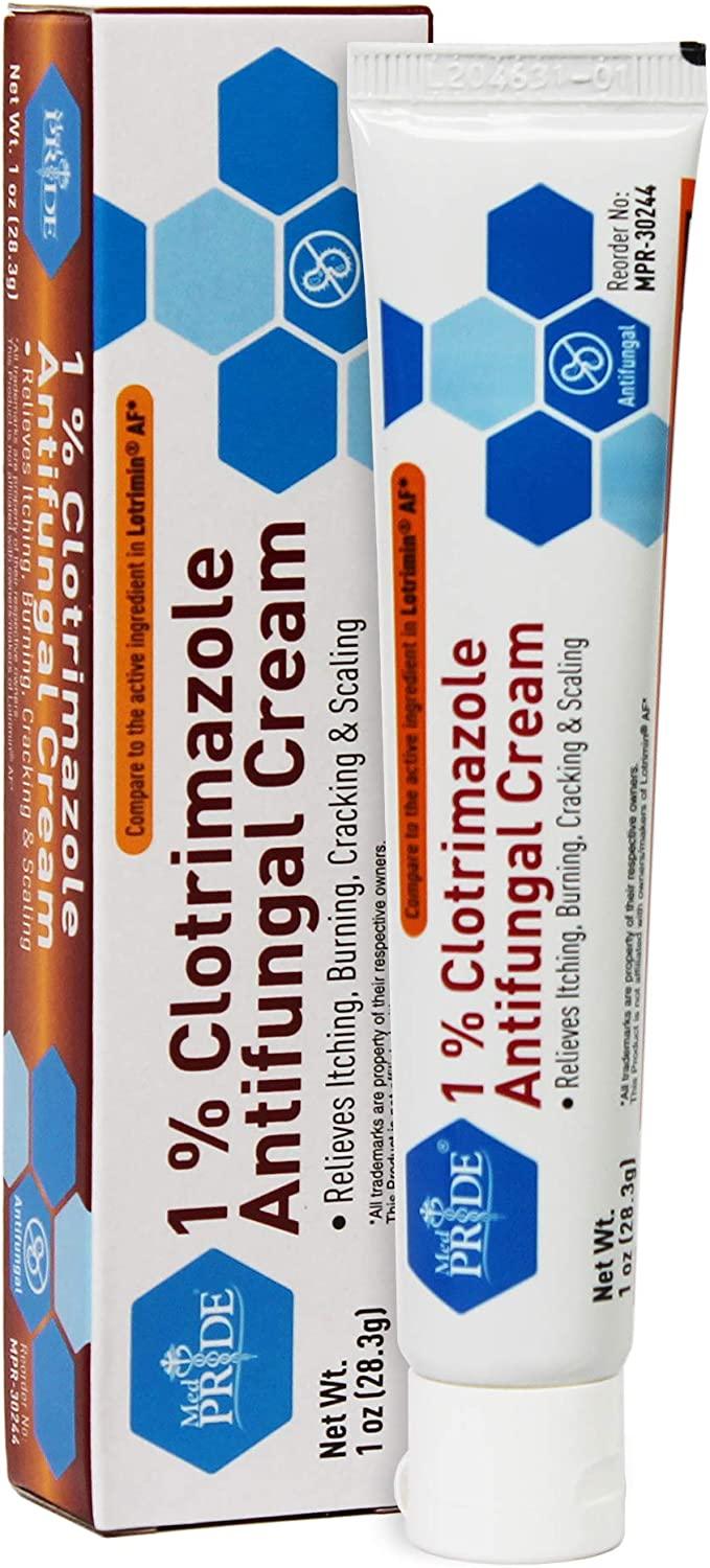 Medpride 1 Clotrimazole Antifungal Cream Fungus Skin Care Treatment with Jock Itch Body