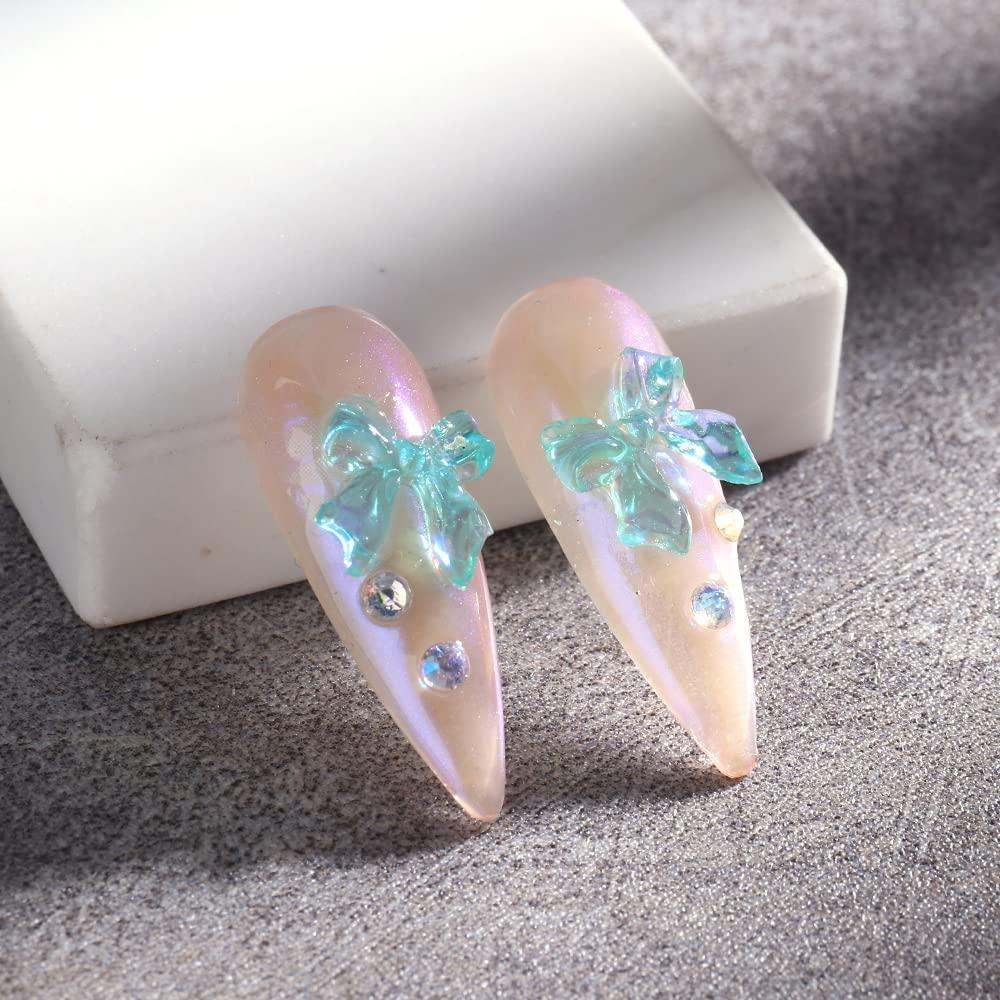 3D Butterfly Bows Nail Charms for Acrylic Nail Art Decorations