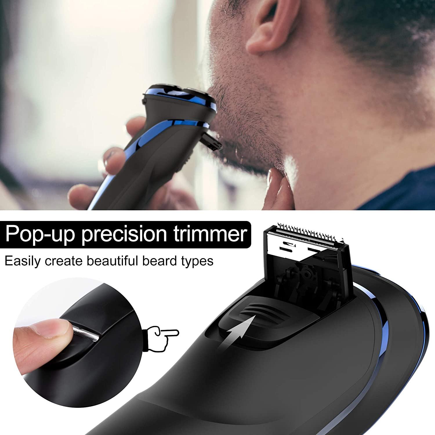 Hatteker Electric Shaver Rotary Razor for Men Cordless Beard Trimmer