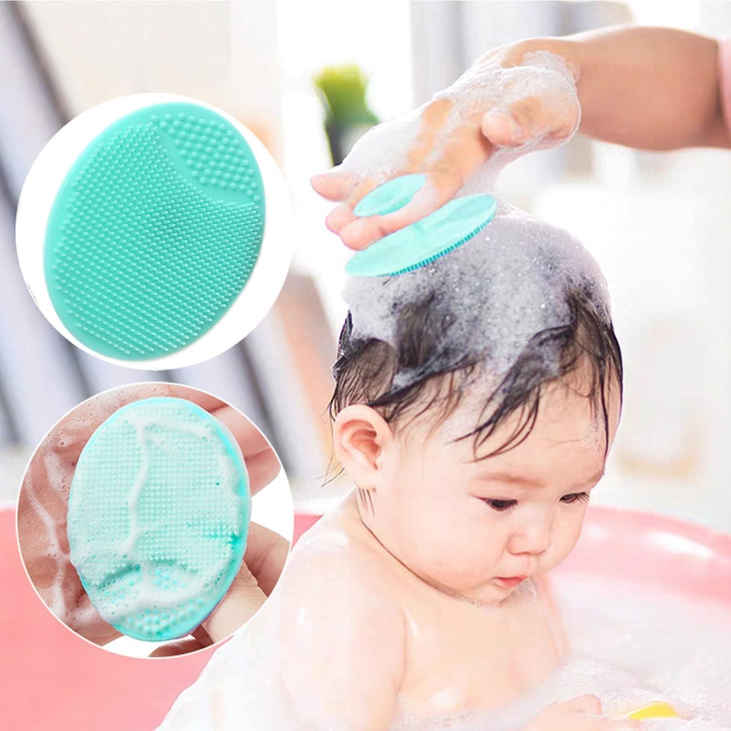 Baby hair brush for cradle cap top