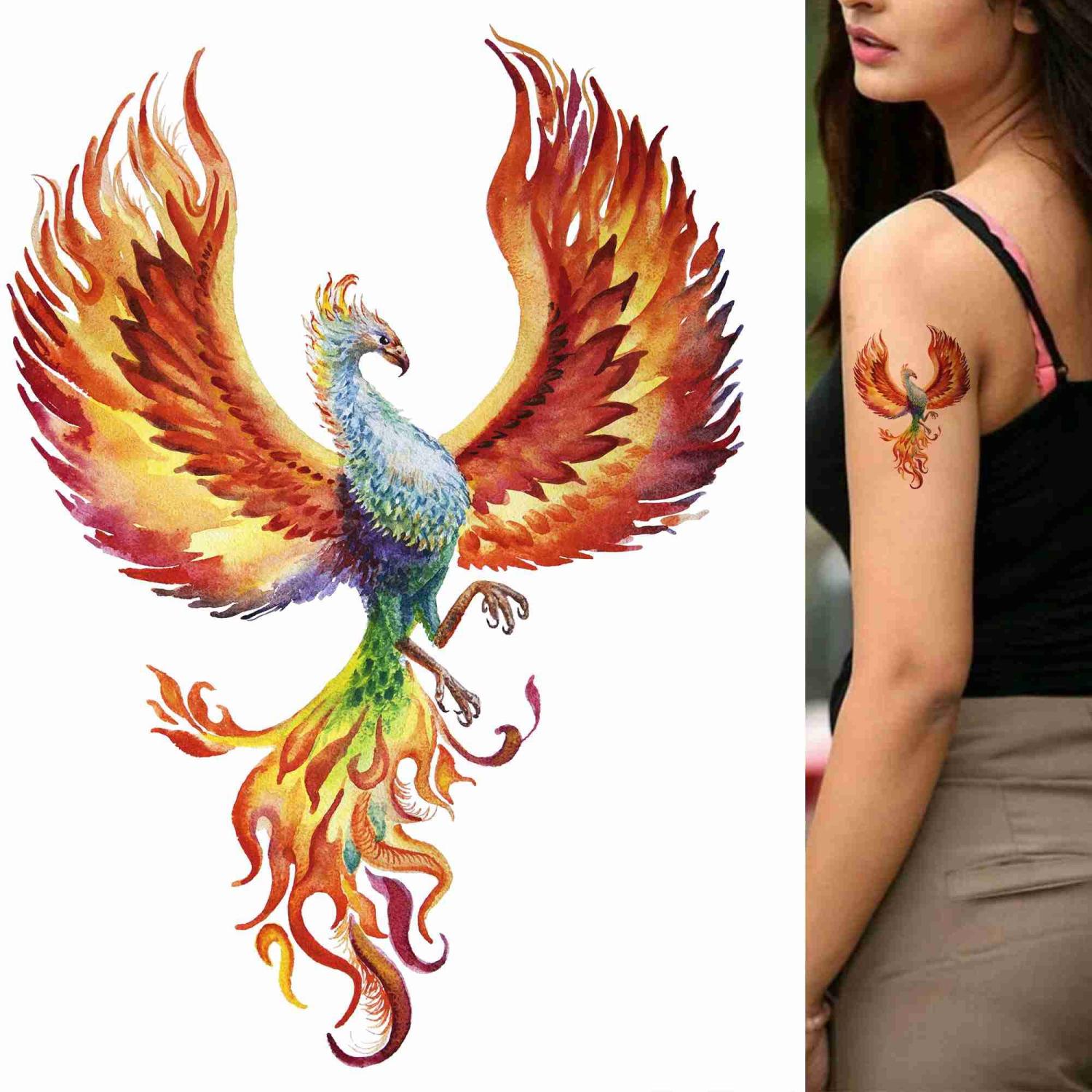 Tattoo on neck bird