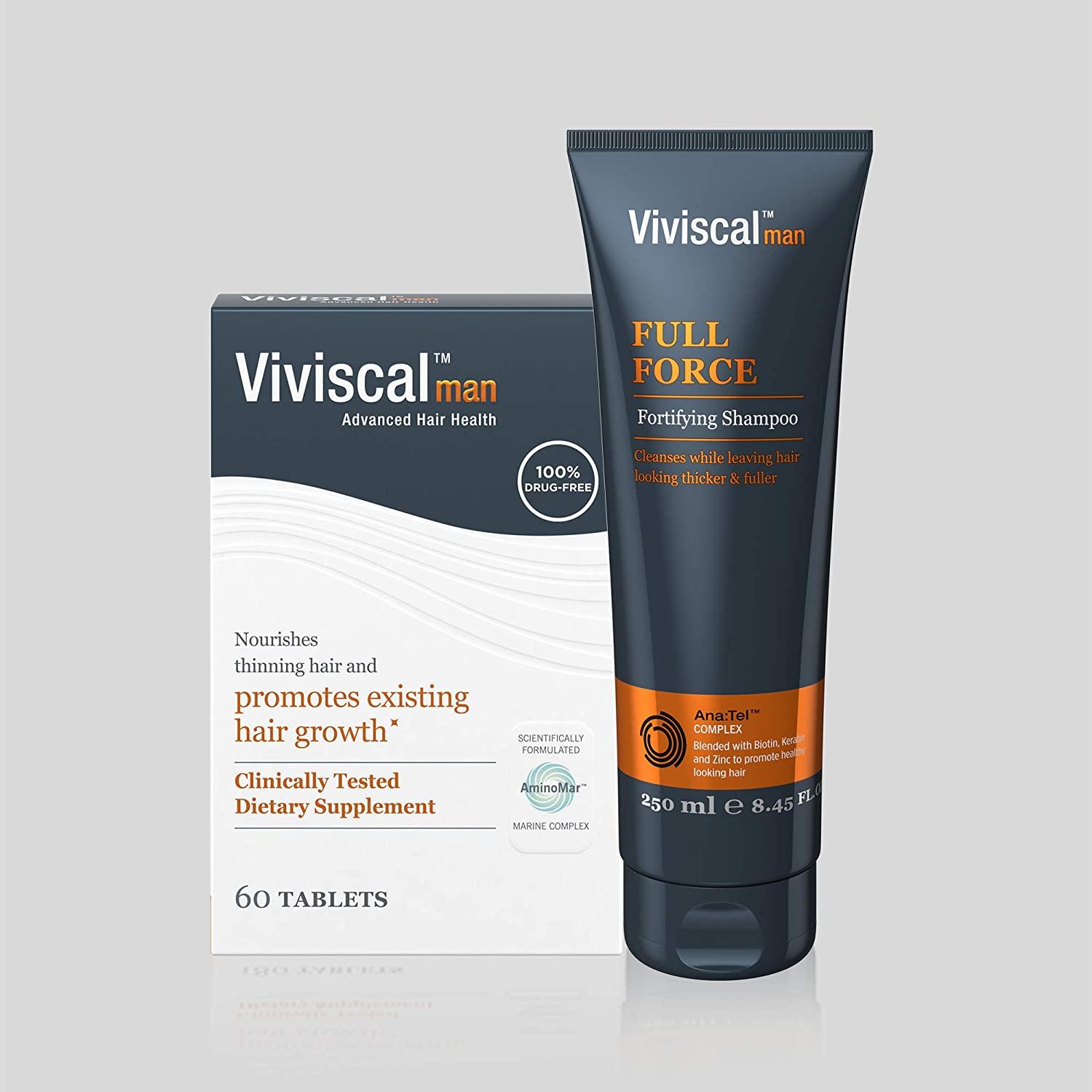Viviscal Men's Hair Growth Supplements 60 Tablets for Thicker Hair
