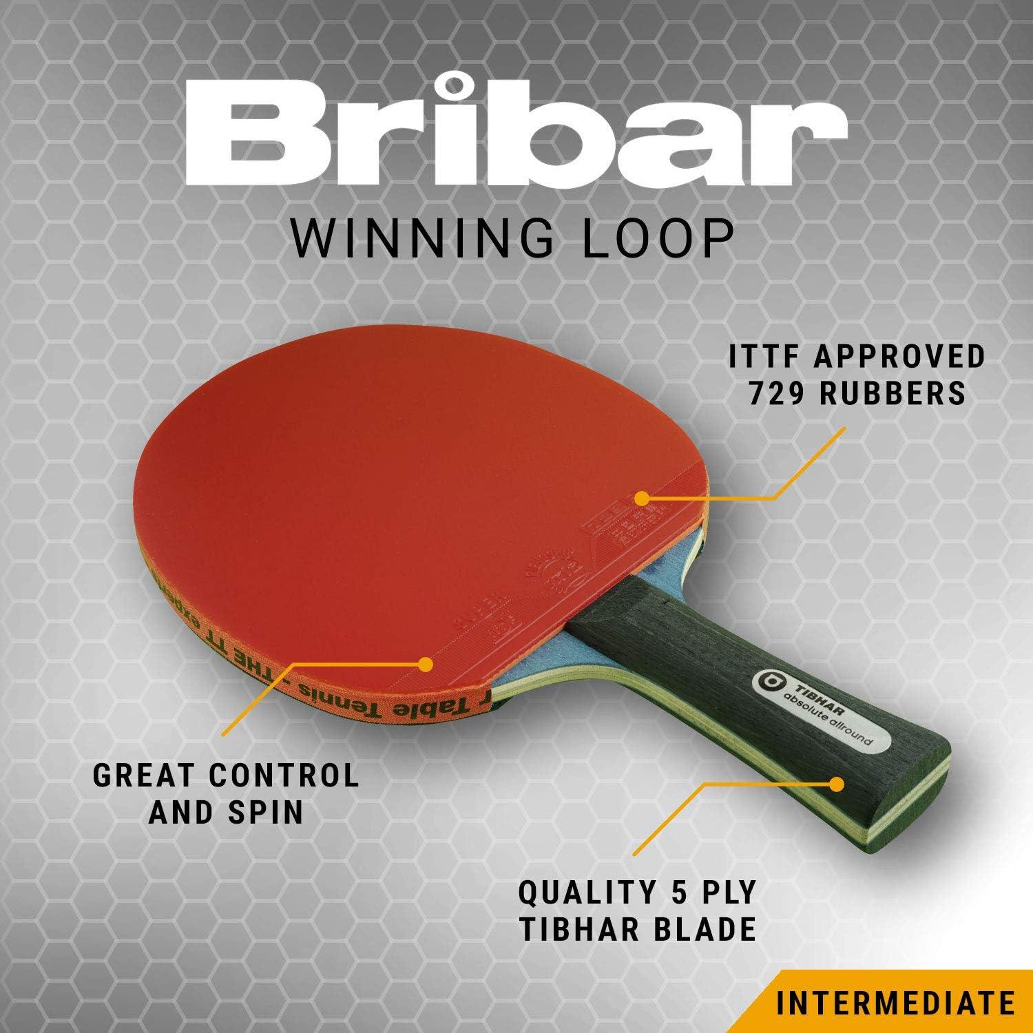 BRIBAR Winning Loop Table Tennis Bat + Case Single