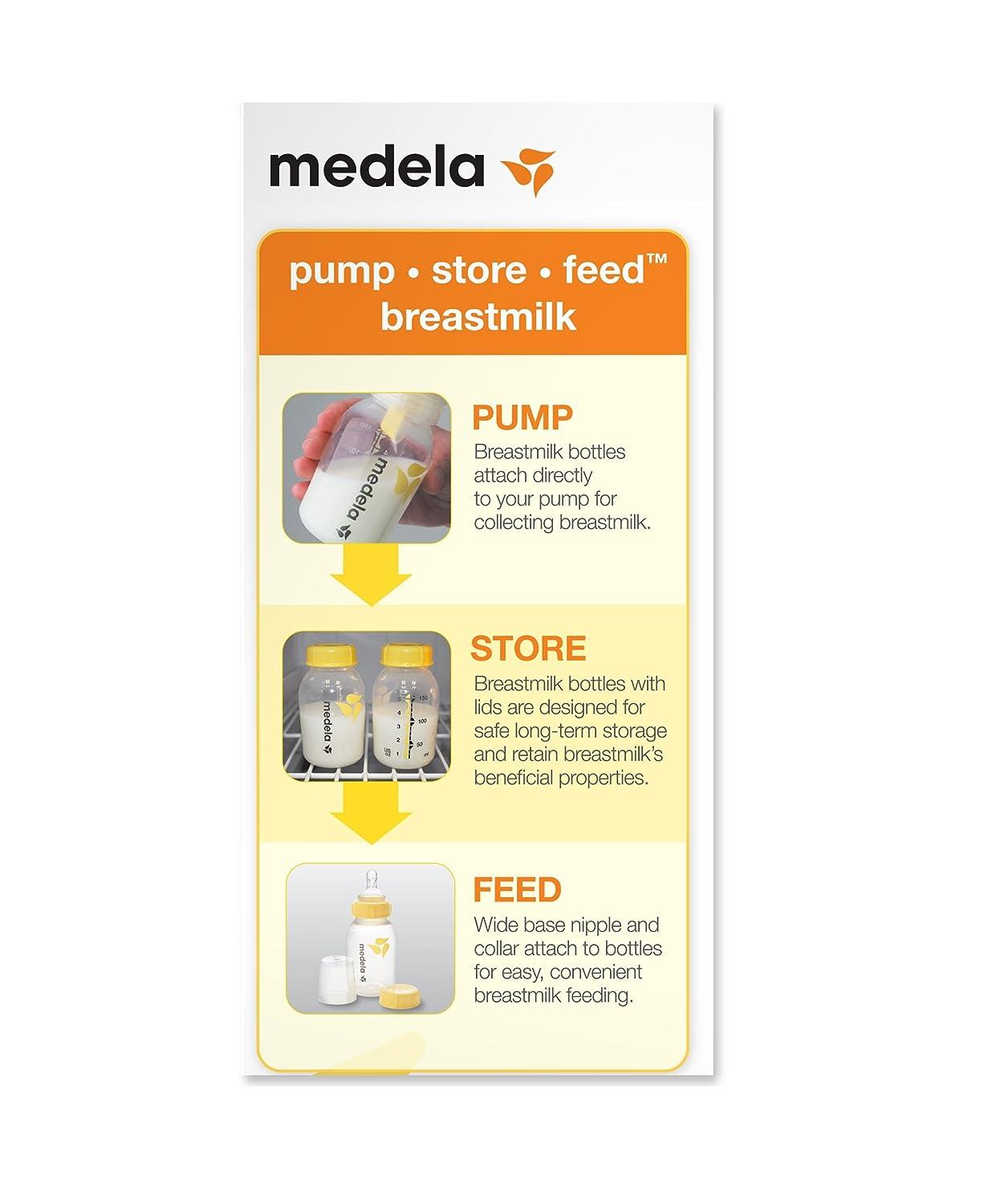 Medela Breast Milk Storage Bottle 5 Ounce Breastfeeding Bottle Made