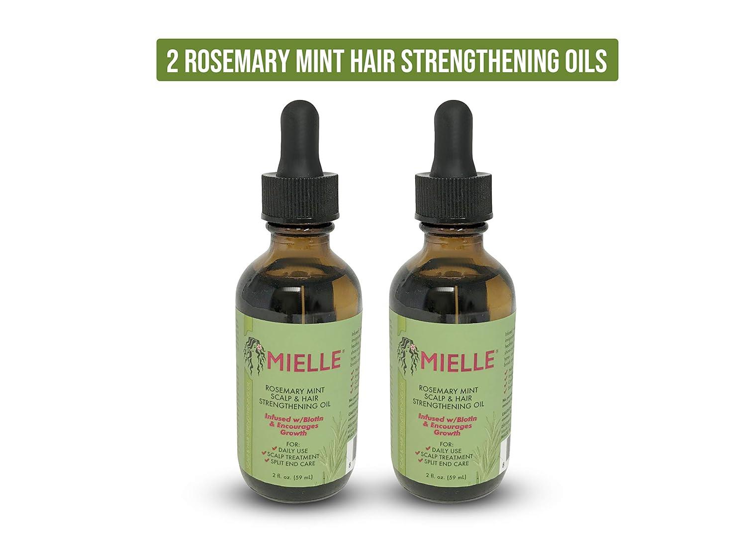 Mielle Organics Rosemary Mint Growth Oil 2 oz, Strengthening Hair