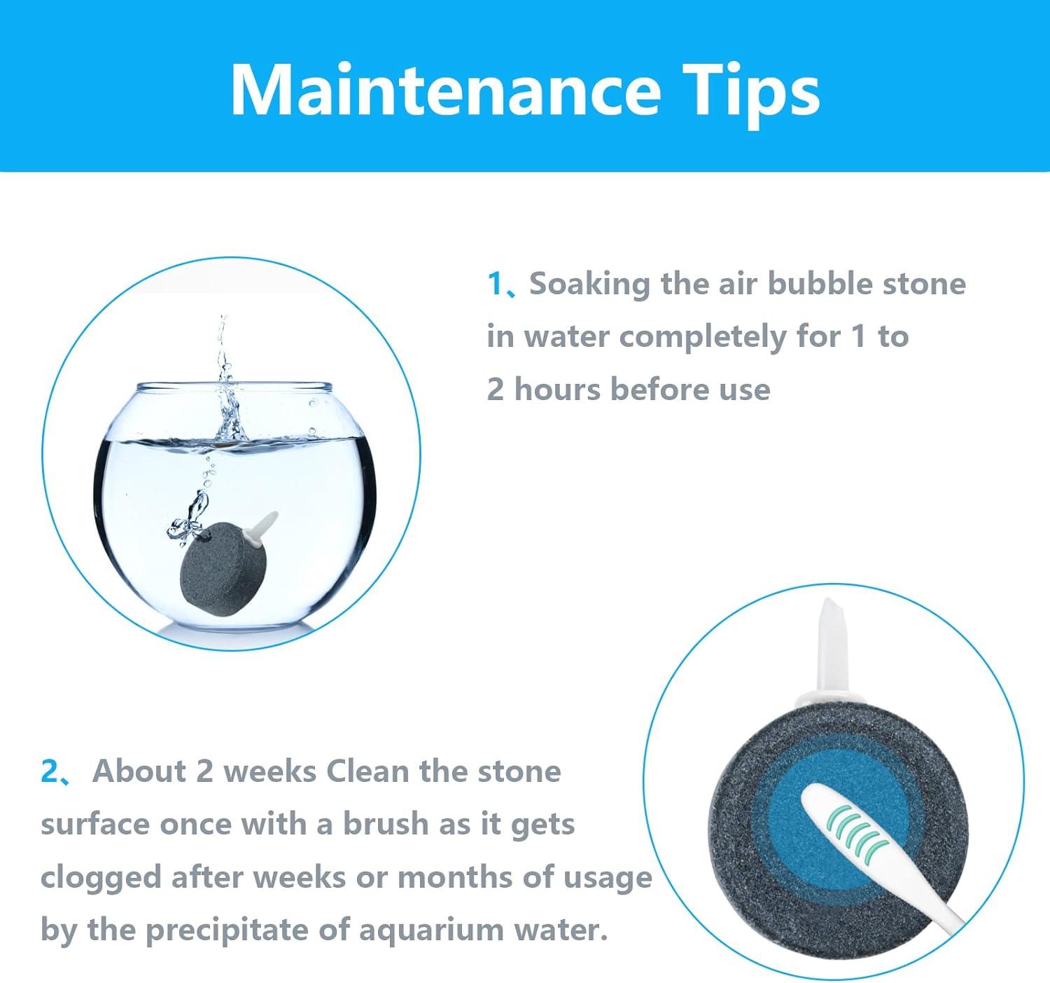 8 PCS Aquarium Air Stones - Oxygen Diffuser for Fish Tanks & Ponds ...