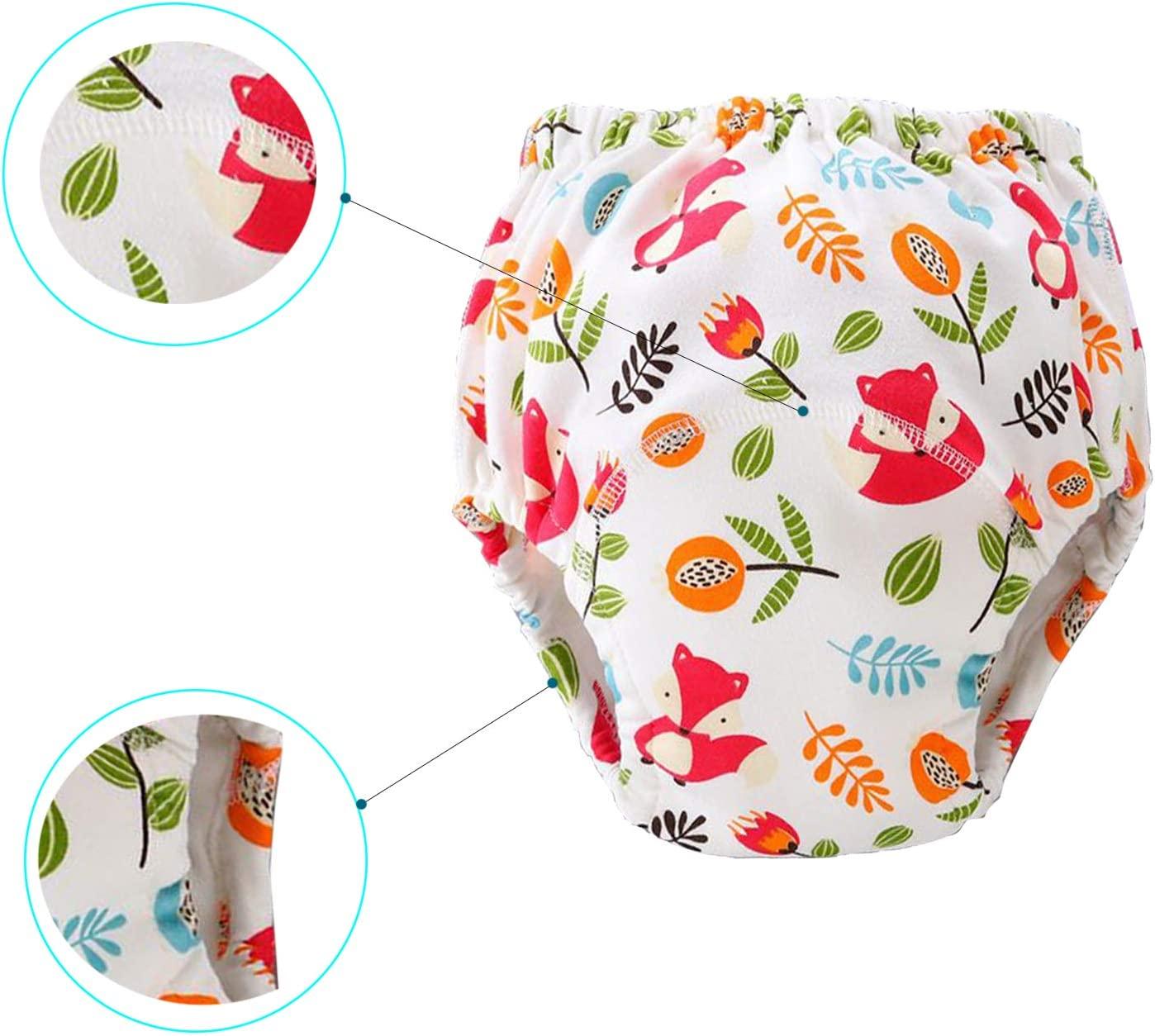 8 Pack Potty Training Pants for Boys Girls, Learning Designs Training  Underwear Pants Red