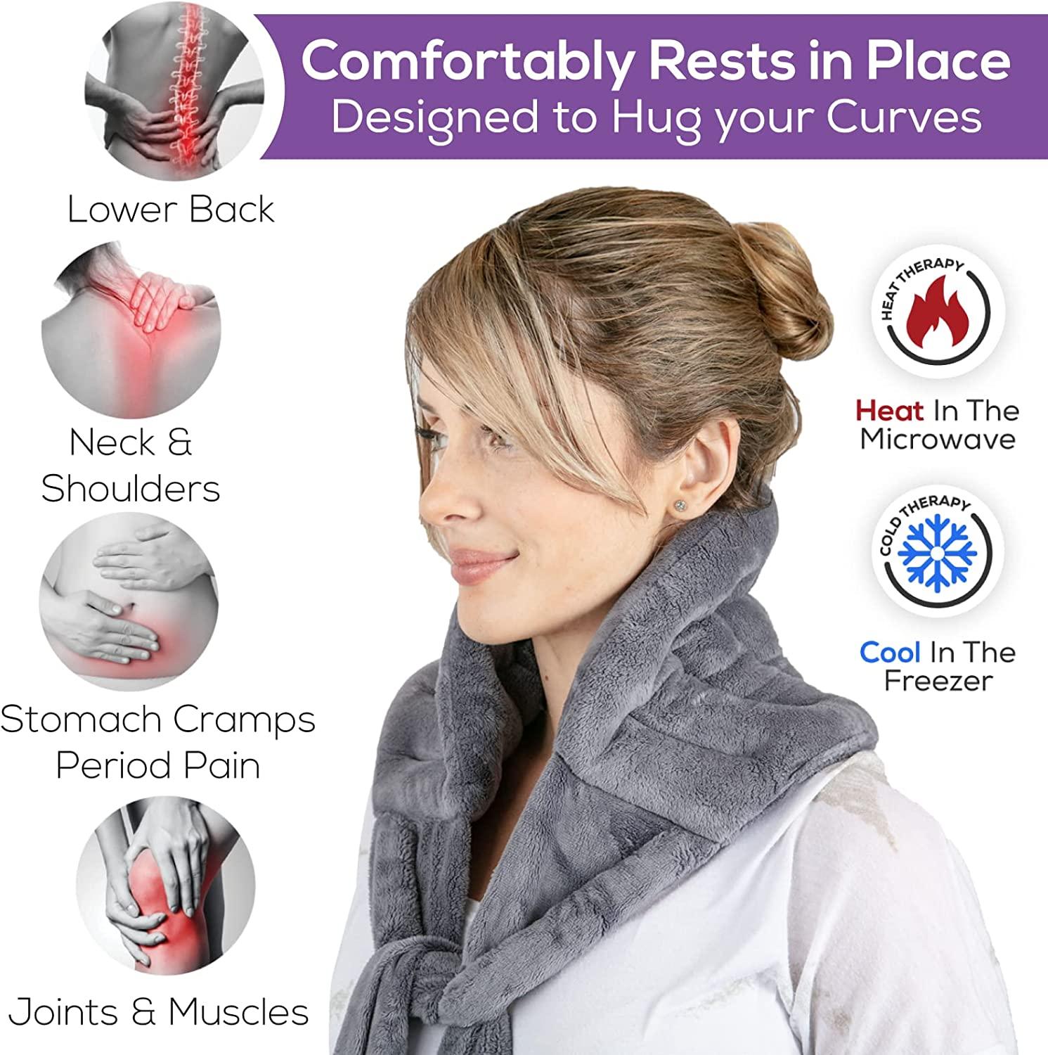 Rice-flax Seed Therapeutic Heating/cooling Pad and Neck Wrap 