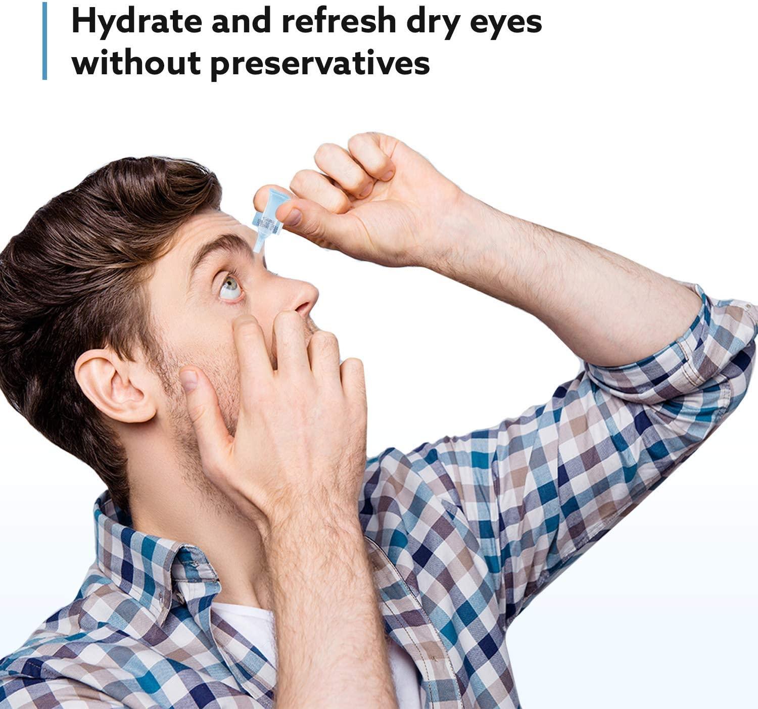 Ocusanum Single Use Hyaluronic Acid Eye Drops for Dry, Red, and Itchy