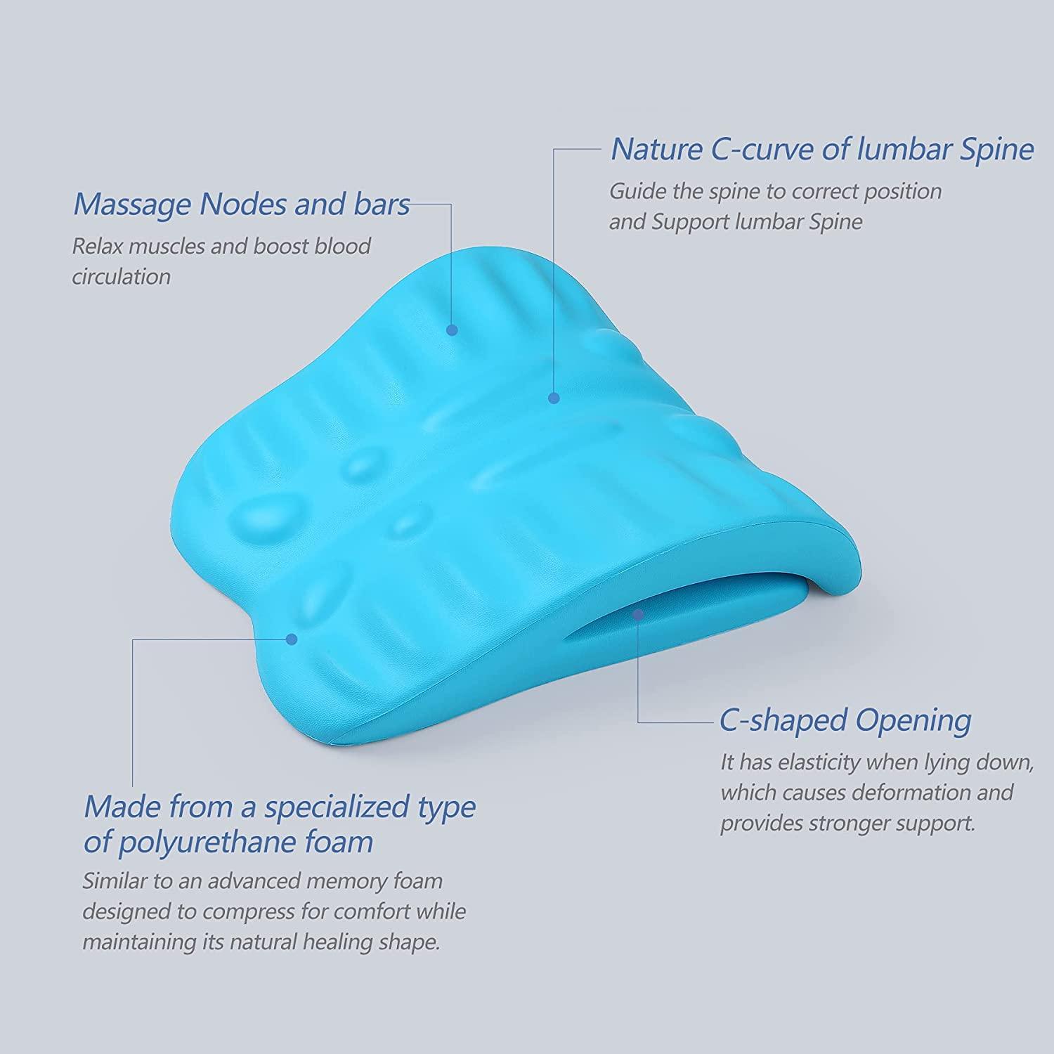 Back Stretcher Cushion for Pain Relief Lumbar Support Pillow for