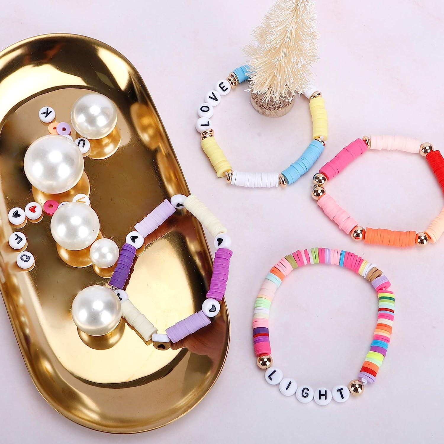 Clay Bead Bracelet Kit Clay Bracelet Beads Colorful Letter Beads