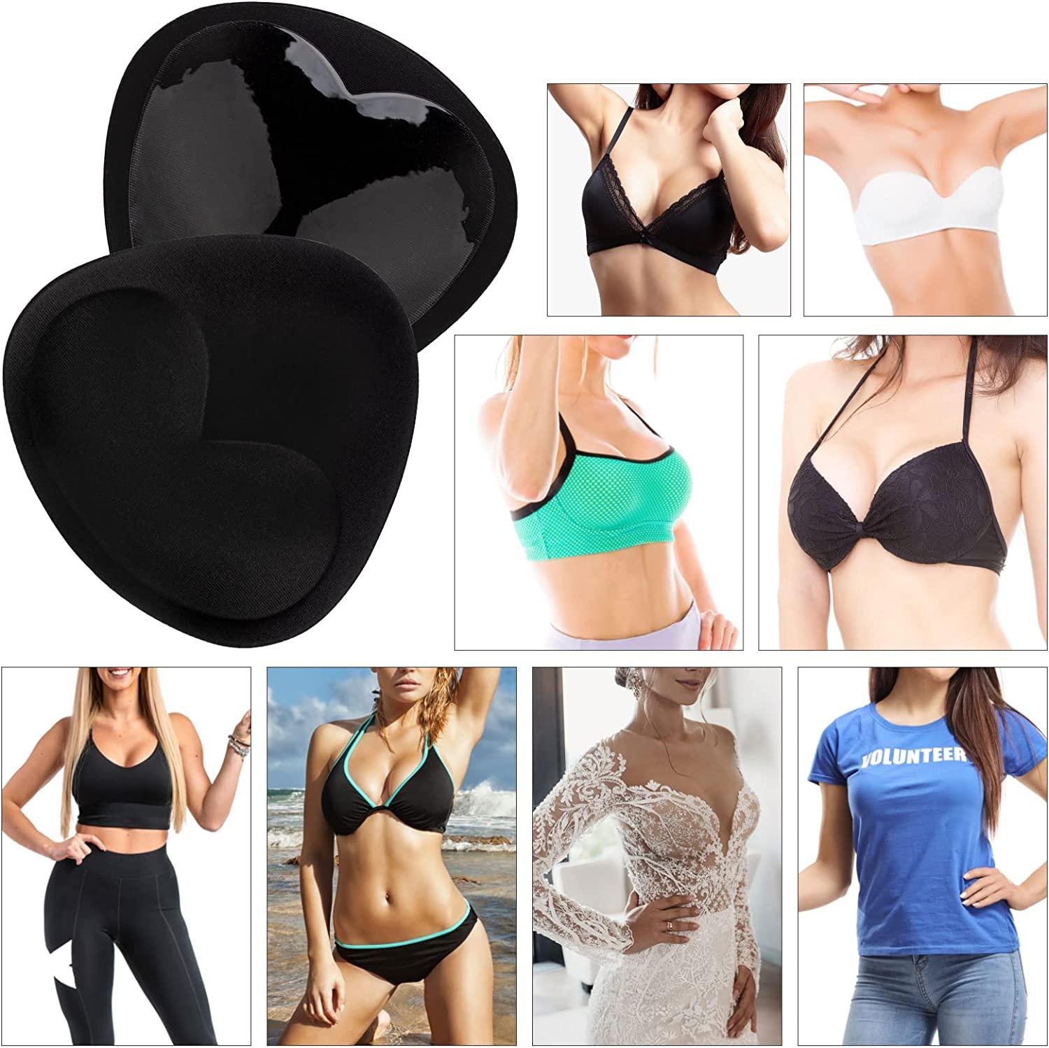 Silicone Bra Inserts Lift Breast Pads Breathable Push Up Sticky