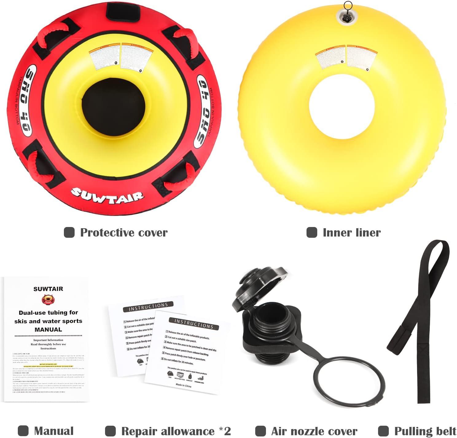 SUWTAIR River Tubes for Floating Heavy Duty with Premium Nylon Cover