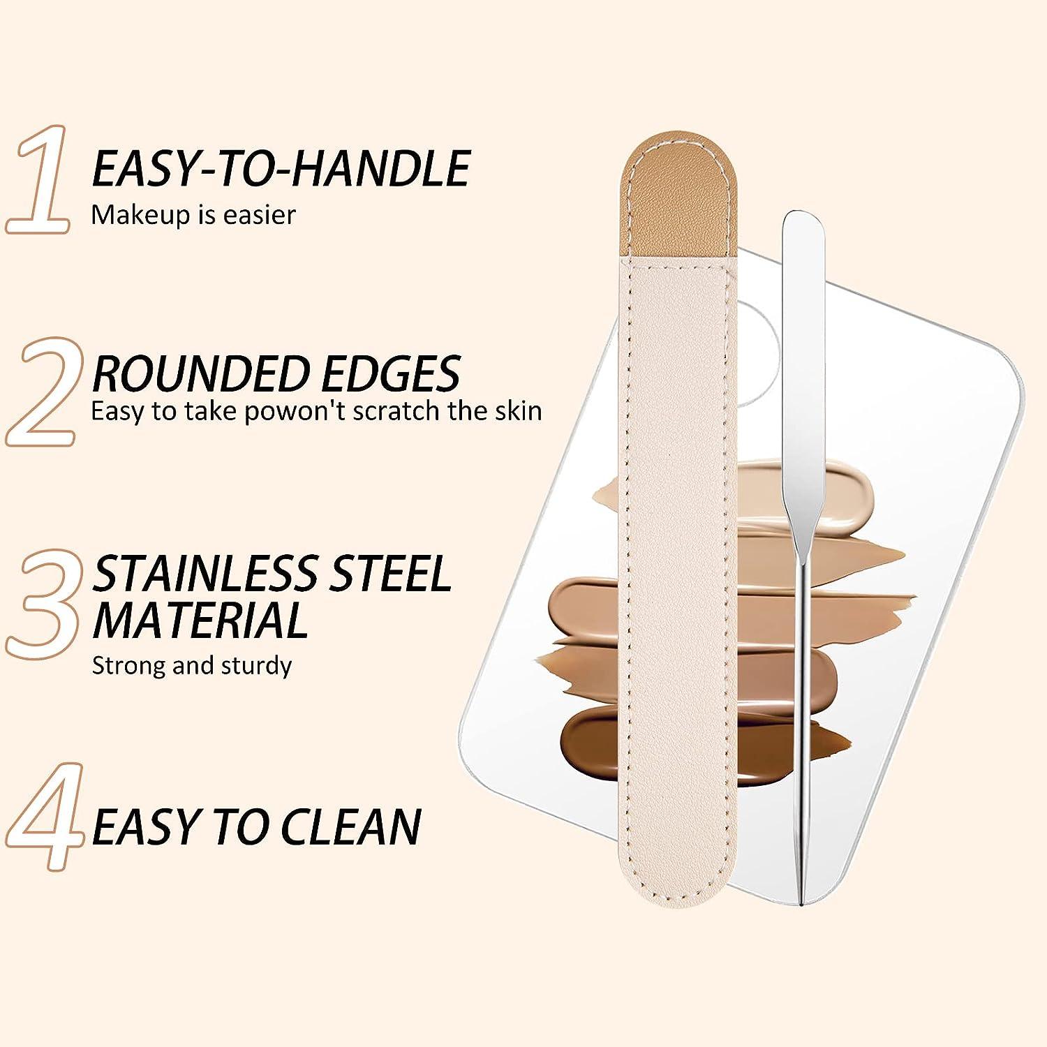 Erinde Korean Makeup Spatula Set Stainless Steel Foundation Spatula