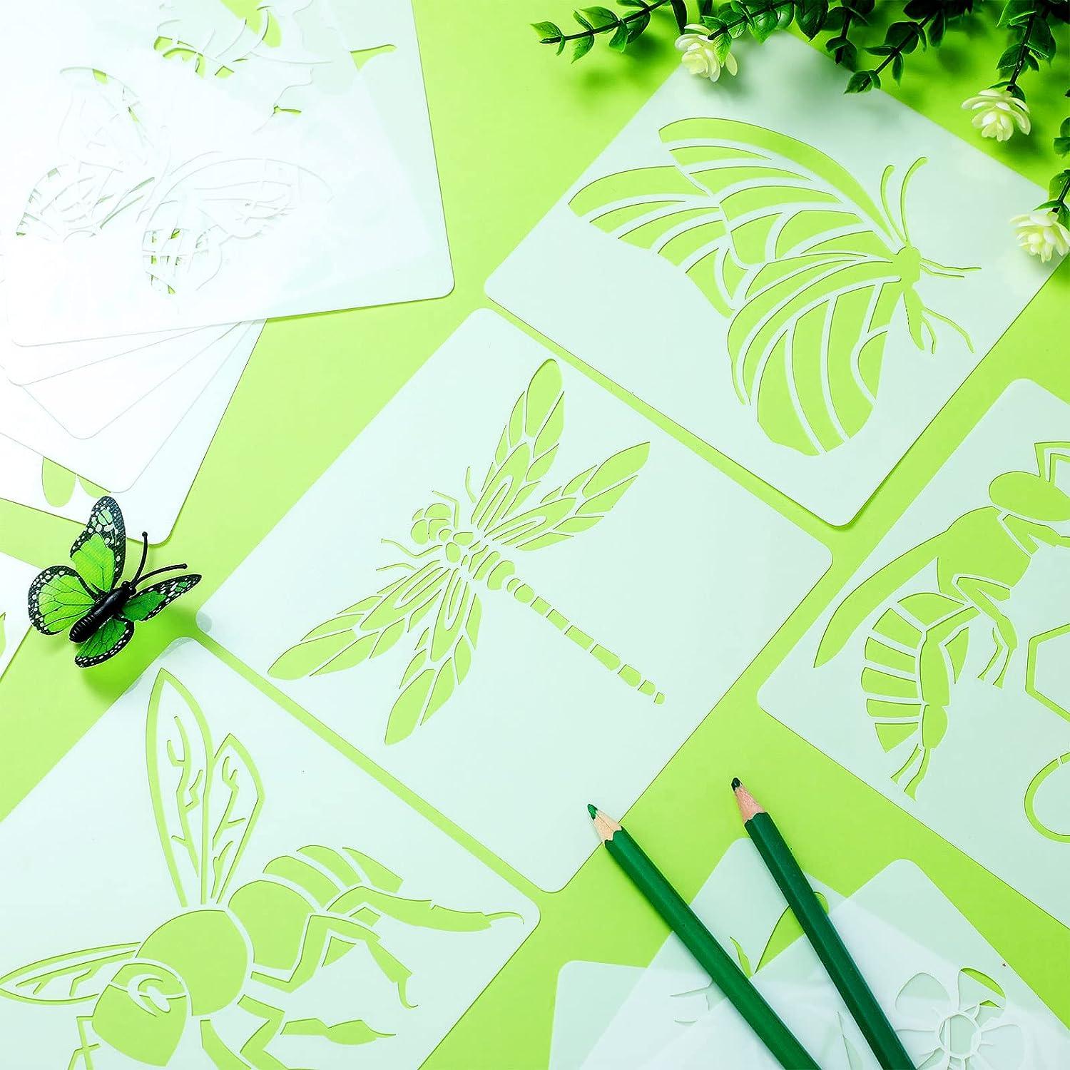 20 Pieces Stencil Template for Painting Reusable Animal Plant Stencil  Spring Summer Winter Template, DIY Christmas