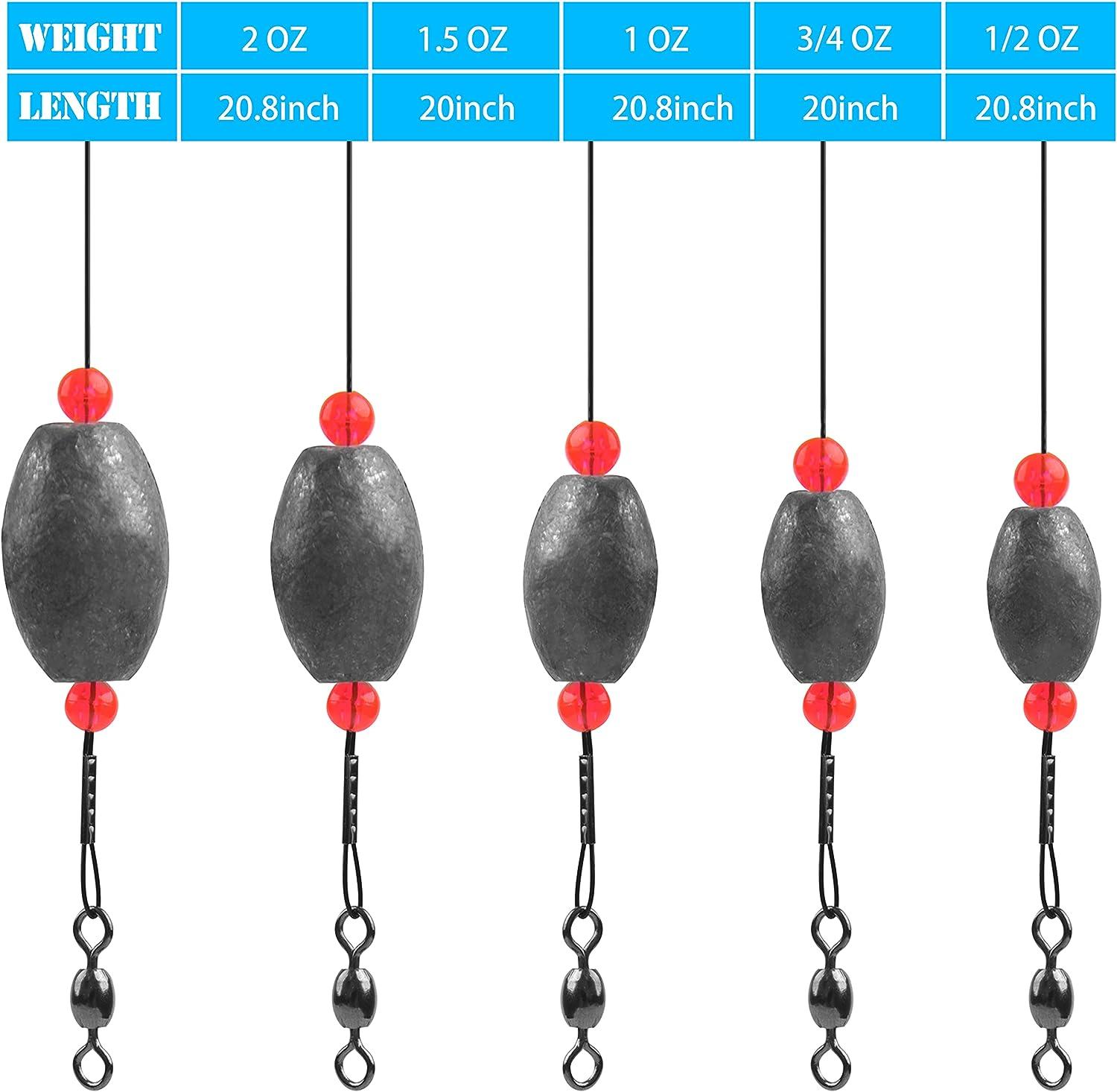 Fishing Weights Egg Weight Rig Carolina Rigs for Fishing Catfish Rig