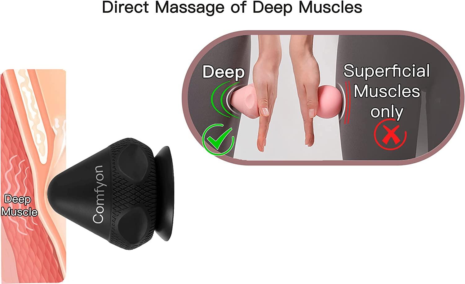 Massage Lacrosse Mountable Self Ball with Suction Cup for Back, Waist