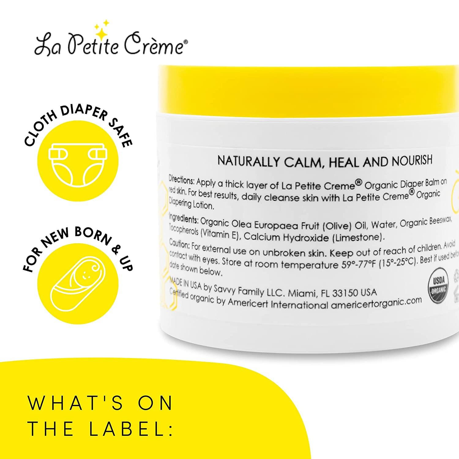 La Petite Creme French Organic Diaper Balm Healing and Nourishing