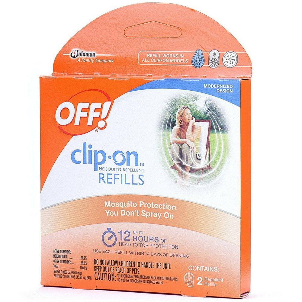 OFF! ClipOn Mosquito Repellent Refill, 2 ct, 0.0032 oz