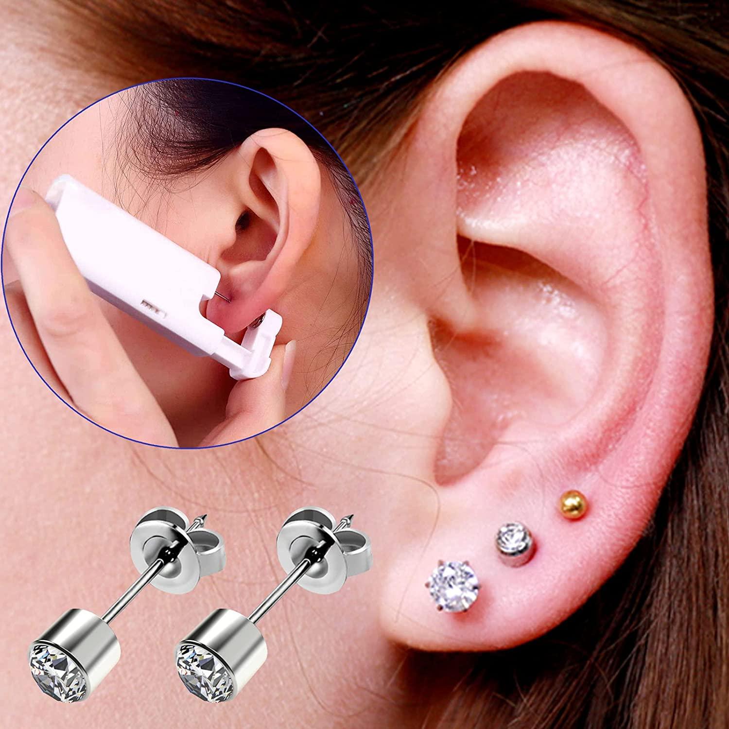 XUKEKOY 2 Pack Self Ear Piercing Gun Earring Disposable India | Ubuy