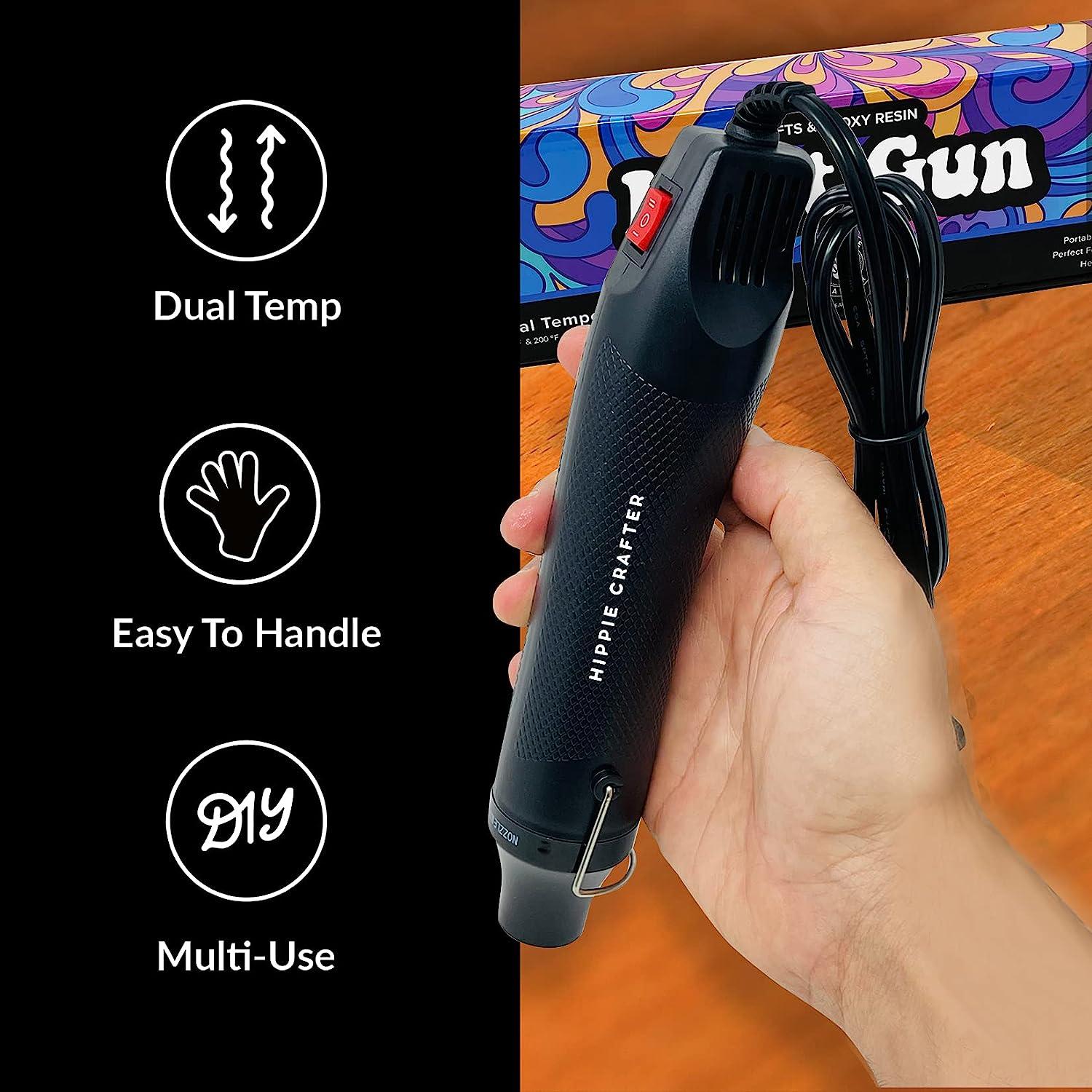 Heat Gun, Mini Hot Air Gun for DIY Crafts Portable Heat Air Gun Tool for Embossing Shrink Wrapping Drying Paint
