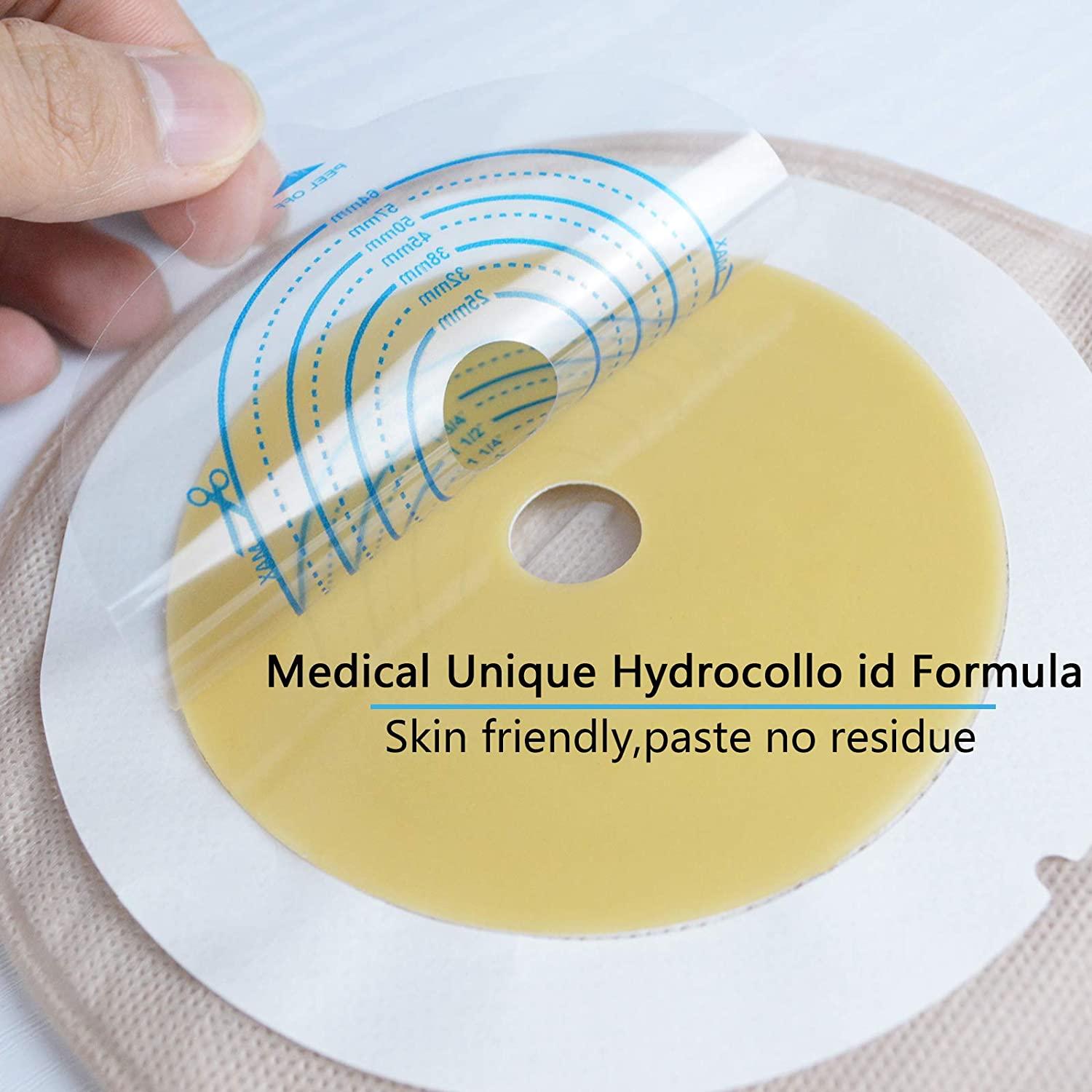 Carbou Ostomy Bags,20PCS Colostomy Supplies,One Piece Drainable Ostomy