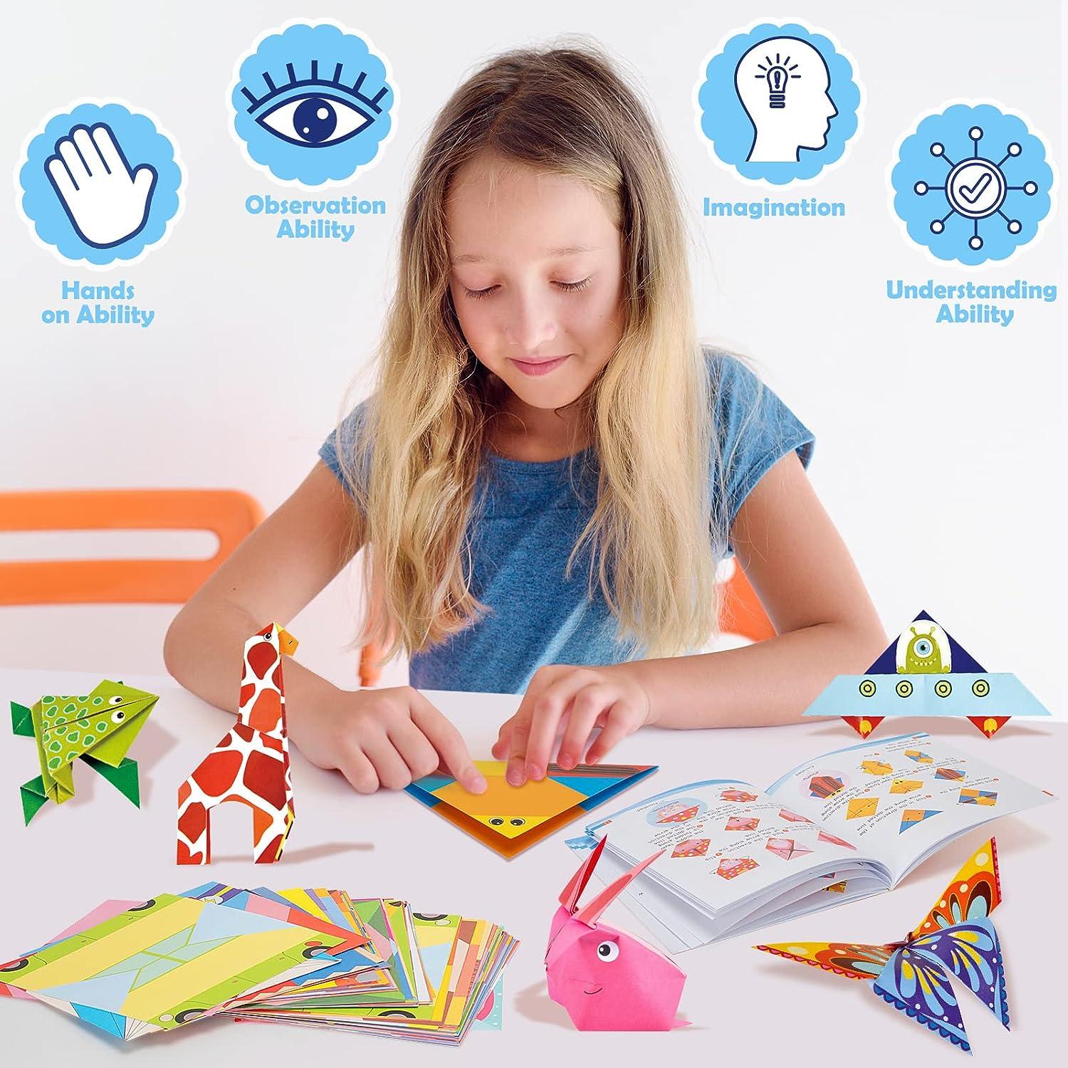 Color Origami Paper for Kids, Origami Kit, 108 Sheets - Toys for