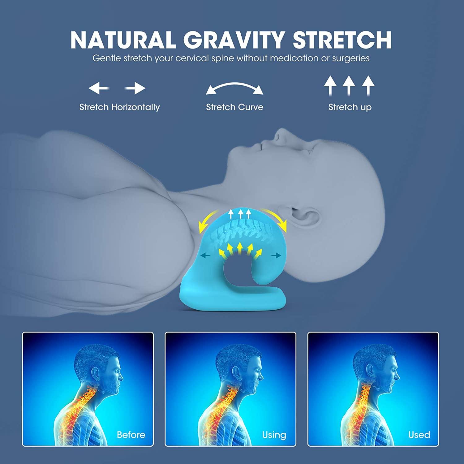 ZAMAT Neck and Shoulder Relaxer with Therapy Pillowcase Neck